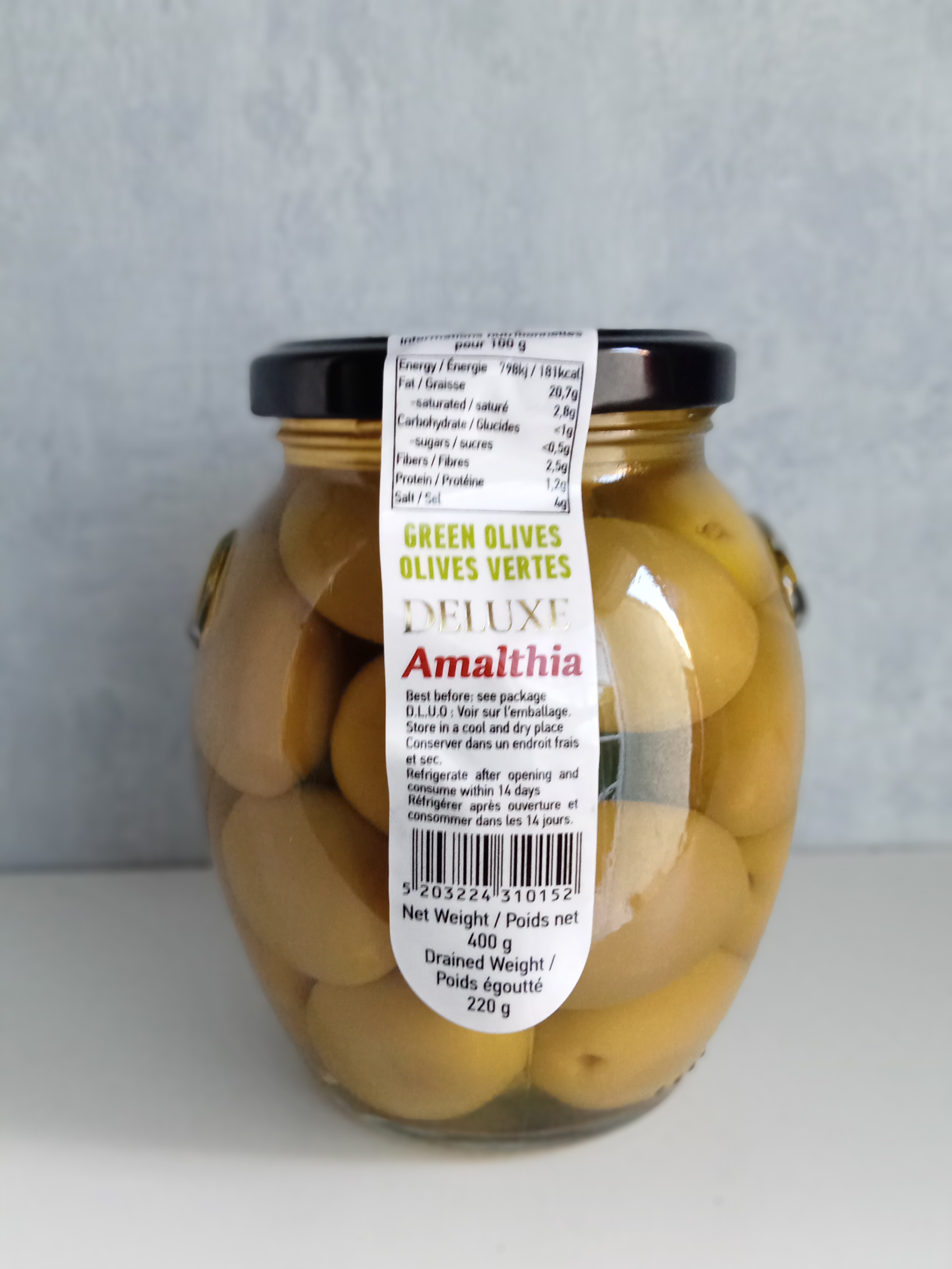 Bocal olive verte - 400G