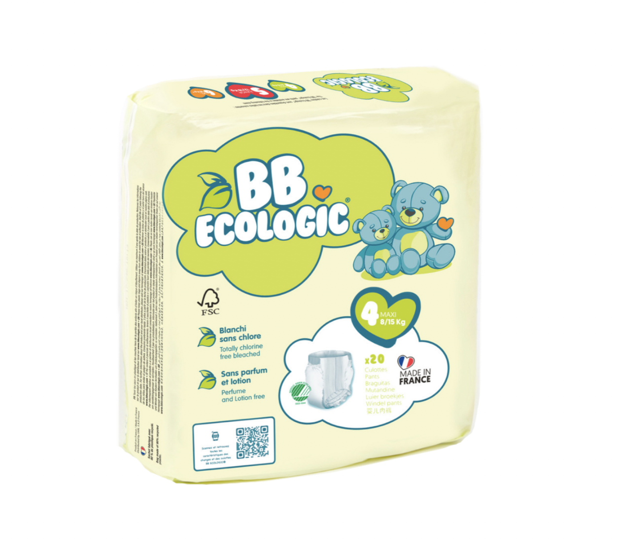 Culottes Bebe Bebecologic Taille 4 Gamme Bio