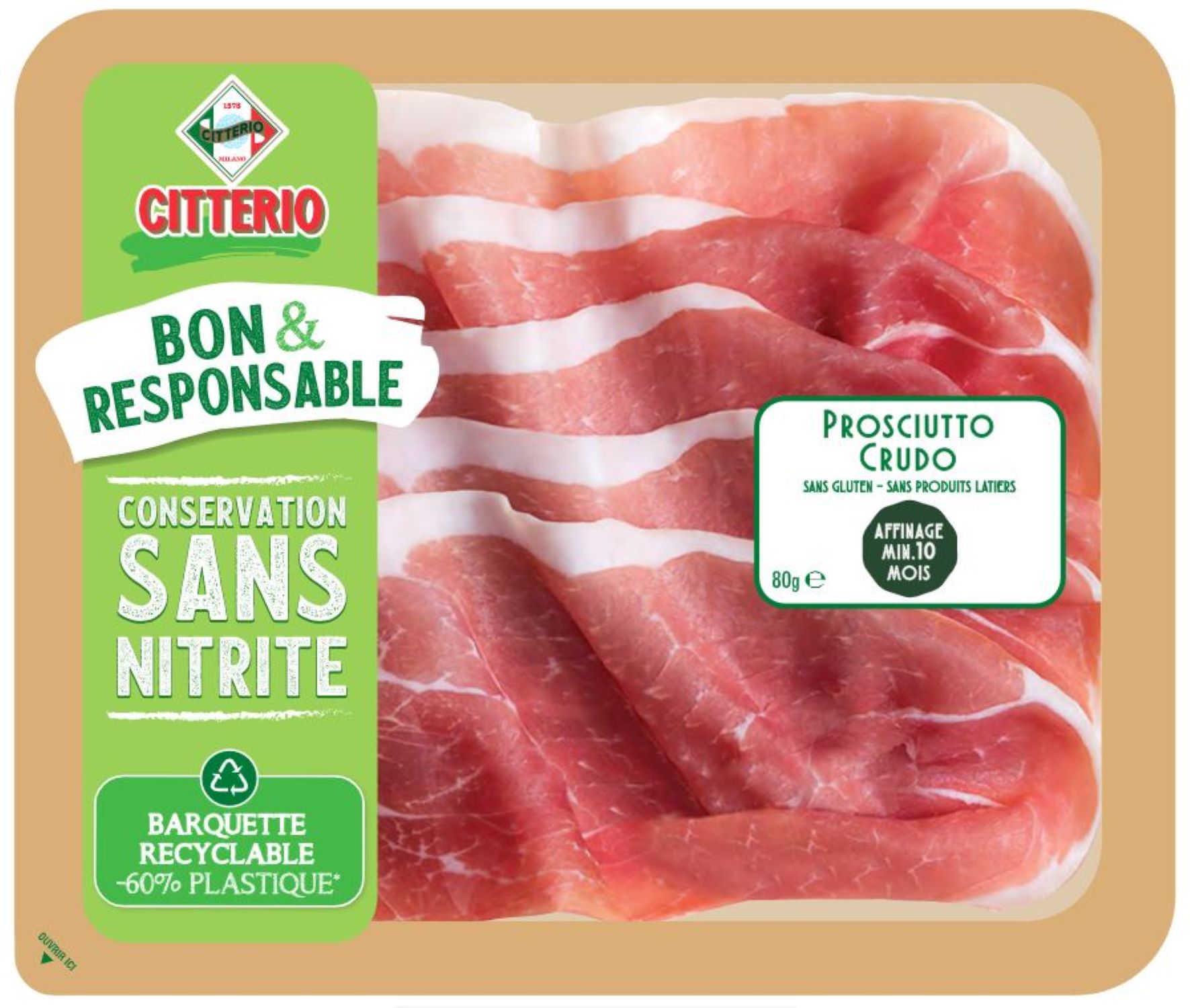 Jambon Cru 80G Bon Et Responsable
