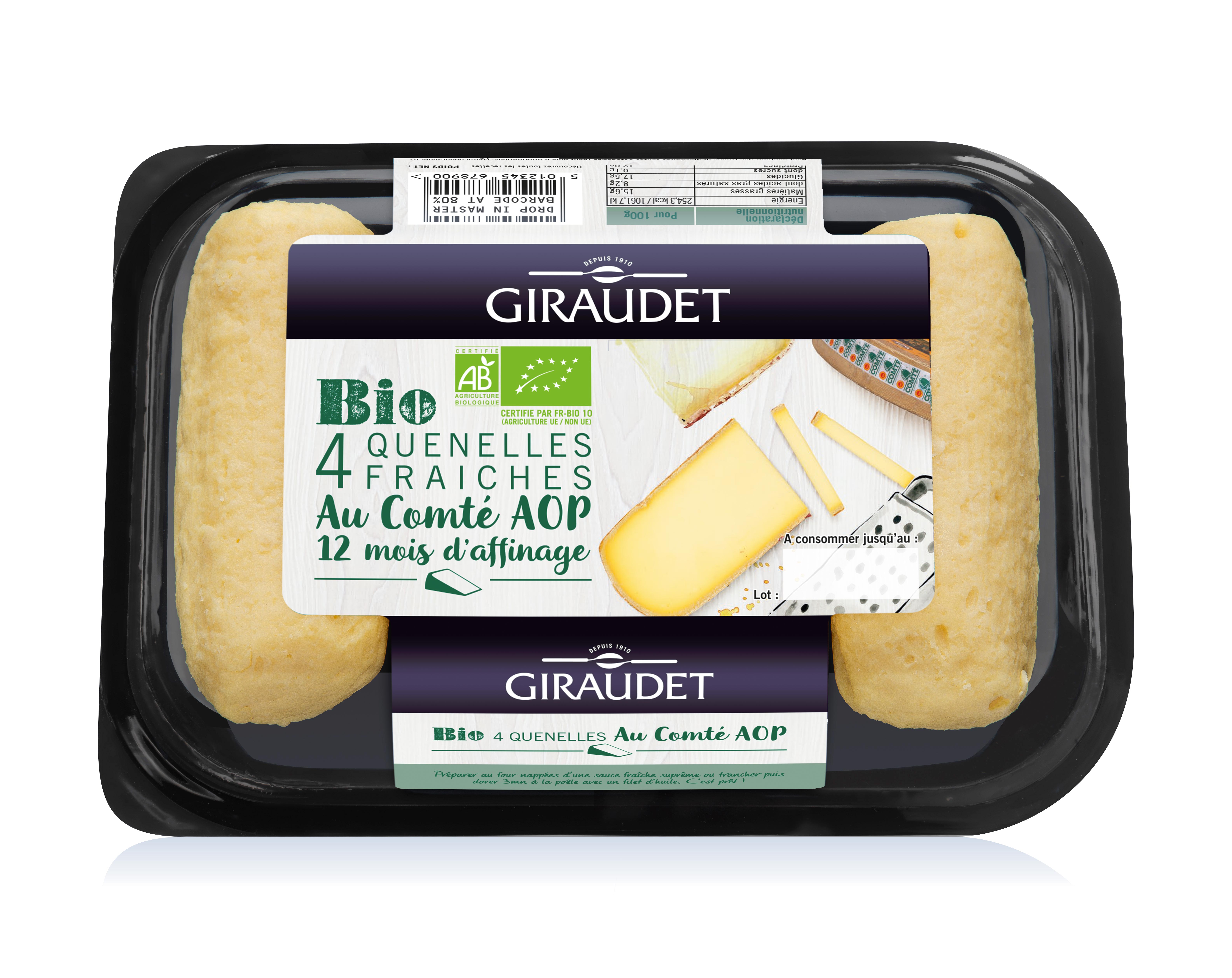 Quenelles 4x80g Comté 12 mois Bio