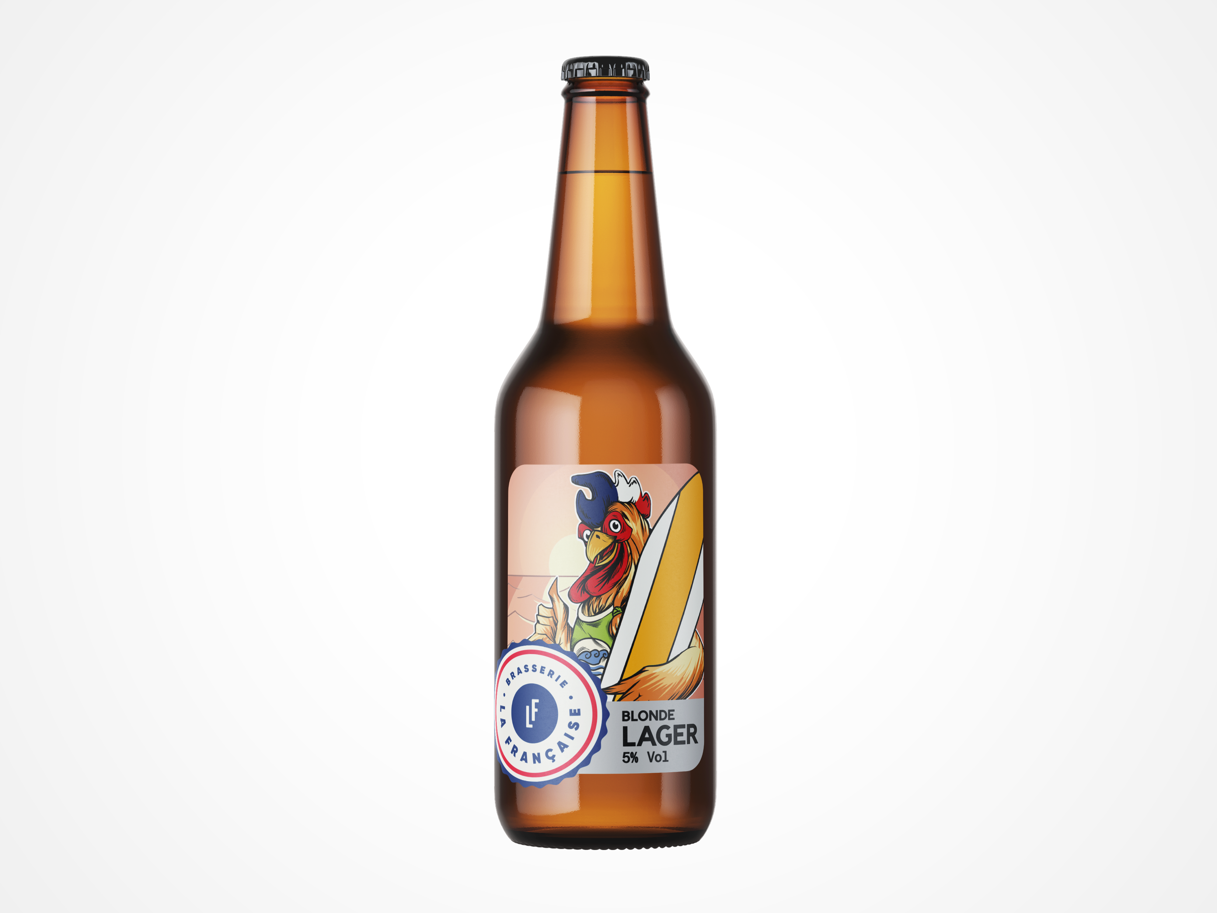 Bière Blonde Lager 5%, 33cl