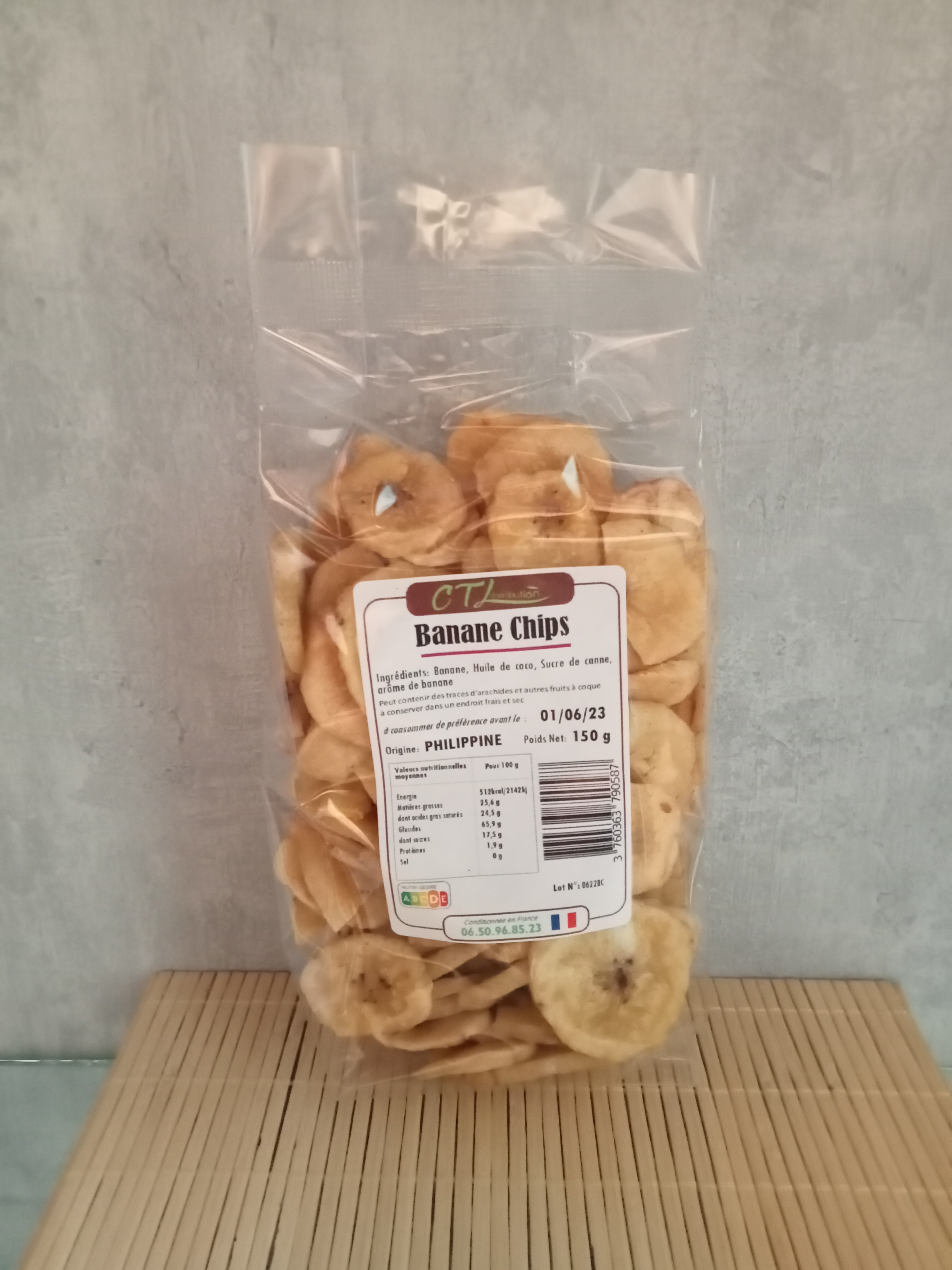 Banane chips - 150G