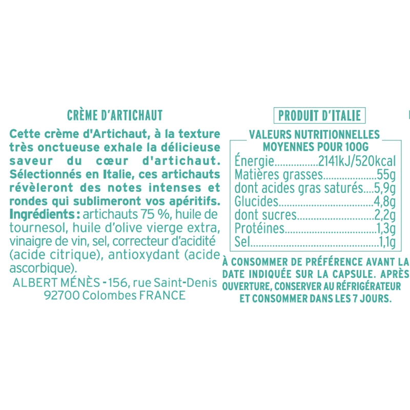 Crème d'Artichaut 95 g