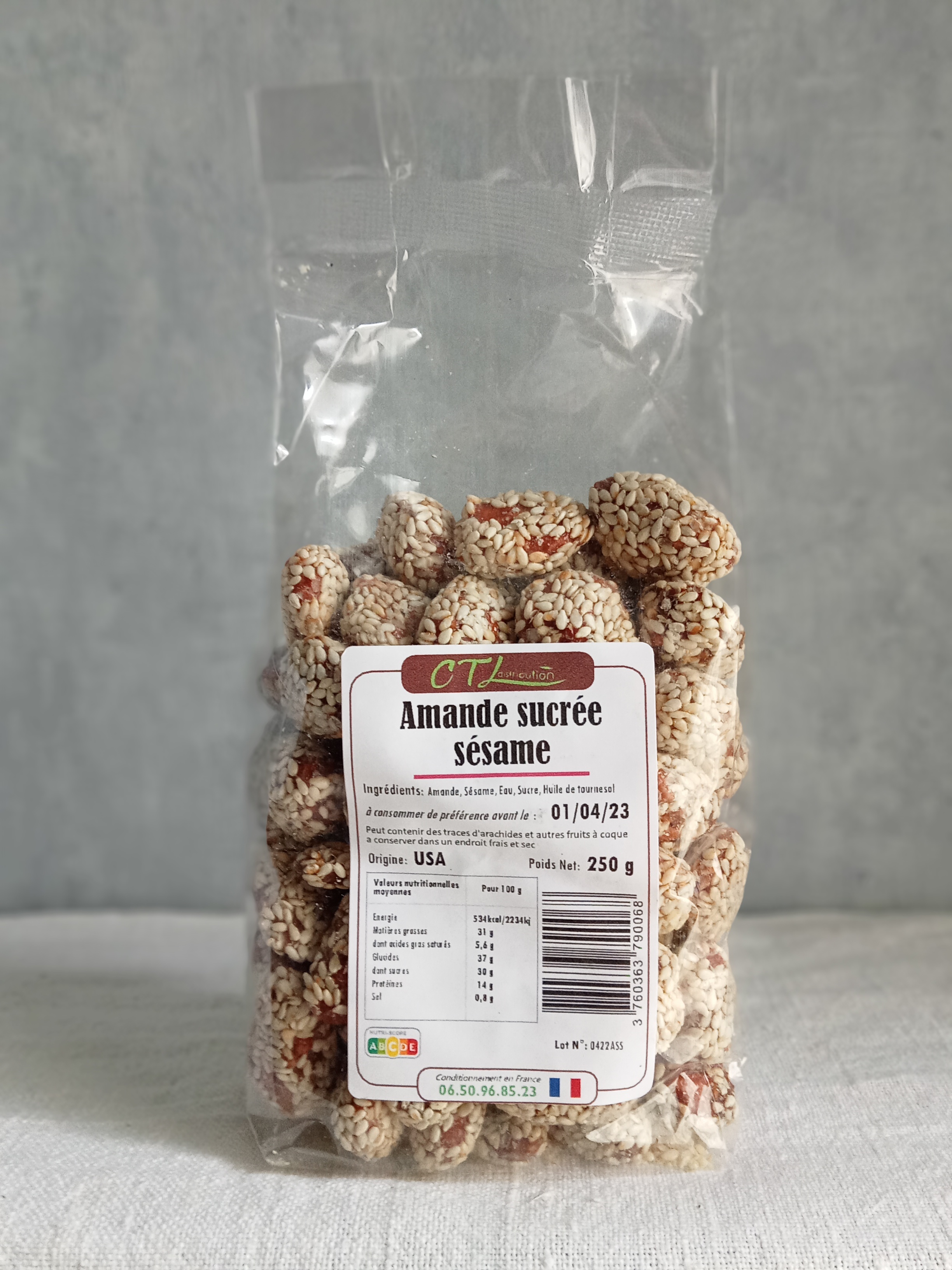 Amande sucree sesame - 250G