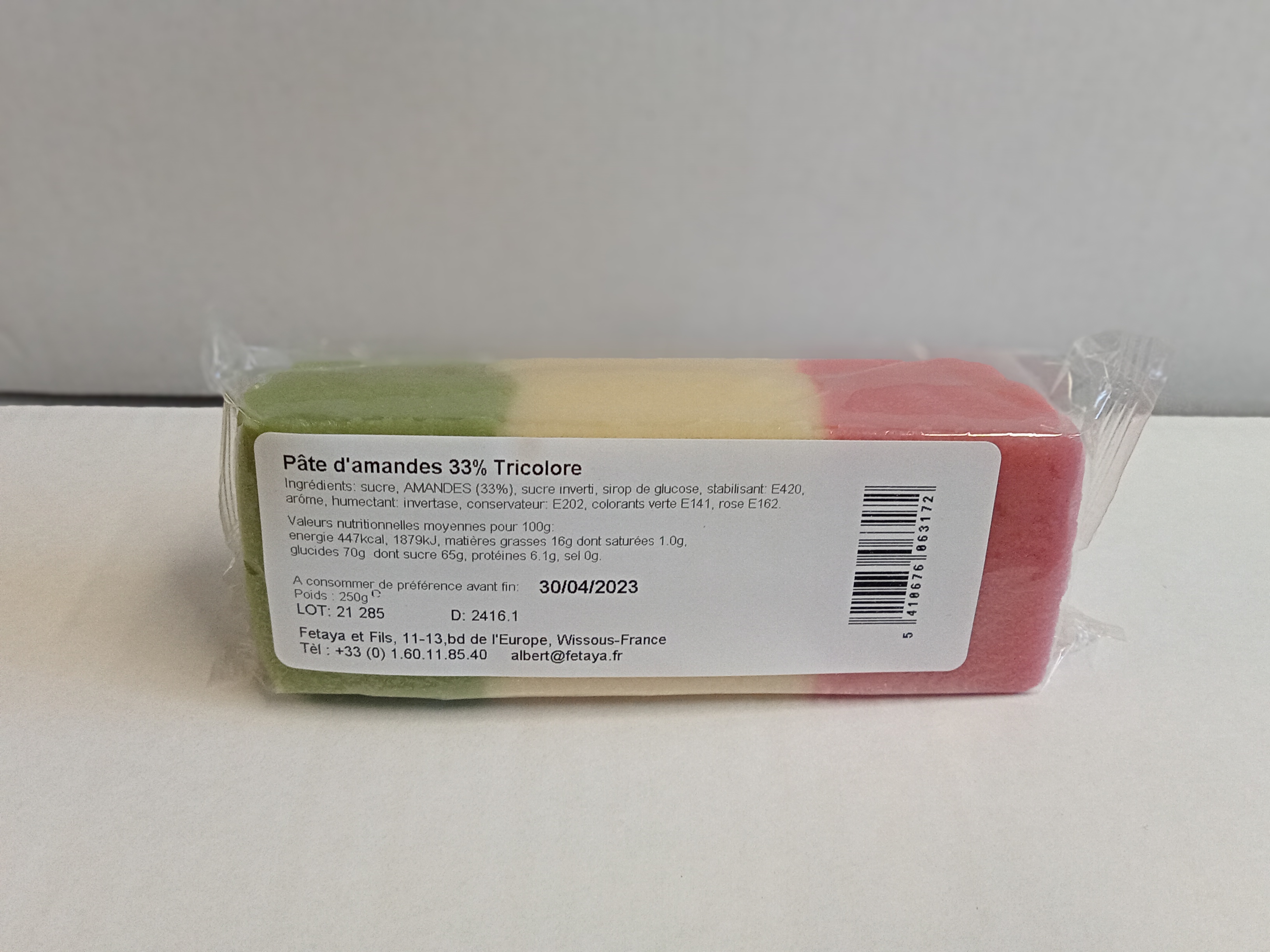 Patte amande tricolore - 250G