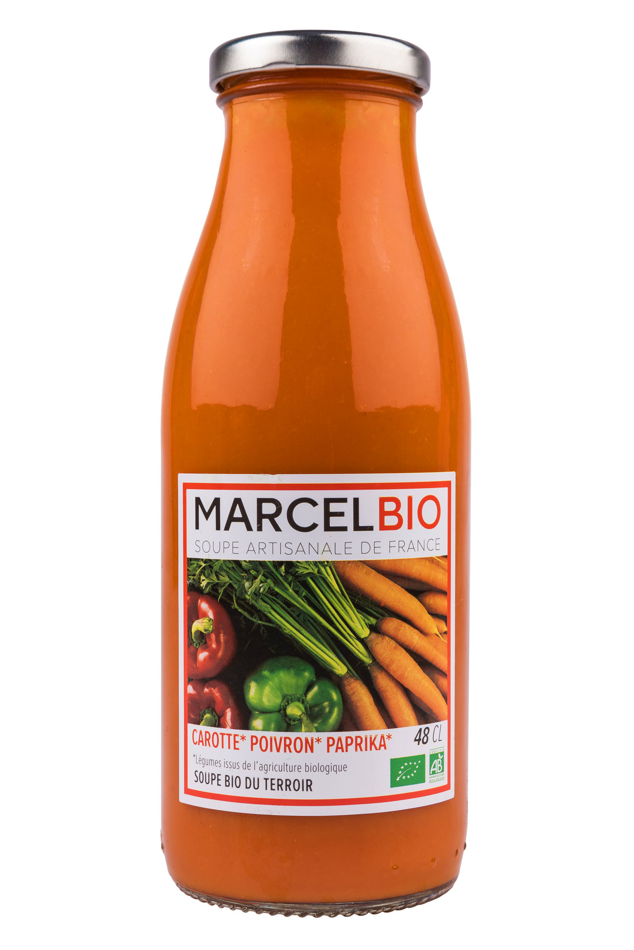 Marcel Bio Carotte Poivron Paprika 480 Ml X12 *