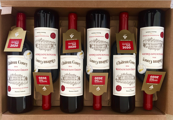 Château coucy 2018 75cl Caisse Bois 6