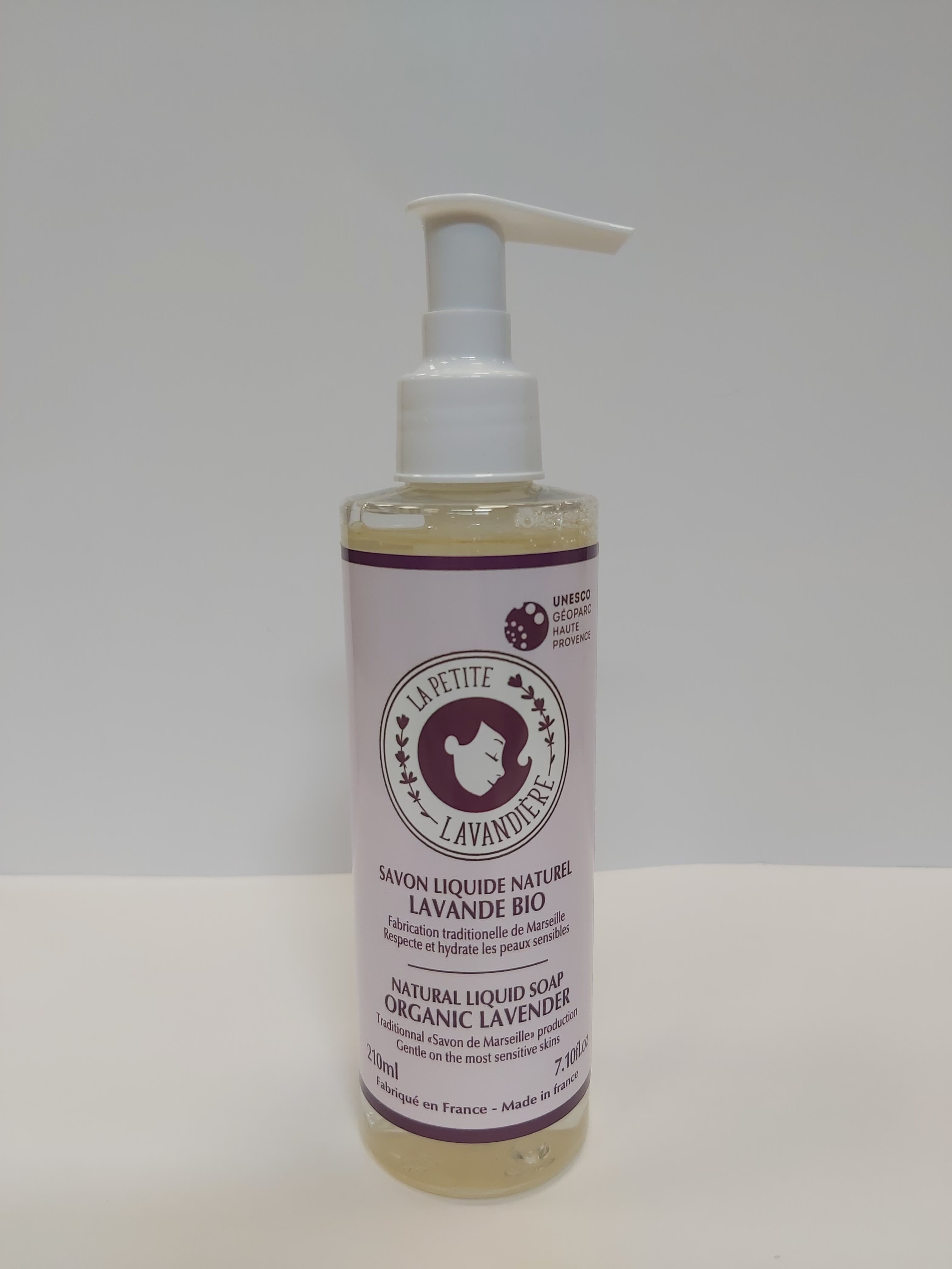 Savon Liquide Lavande Bio 210 ml "La Petite Lavandière"