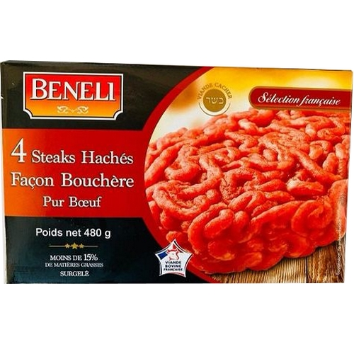 Steak haché façon bouchère Beneli 15% 4 x 120gr