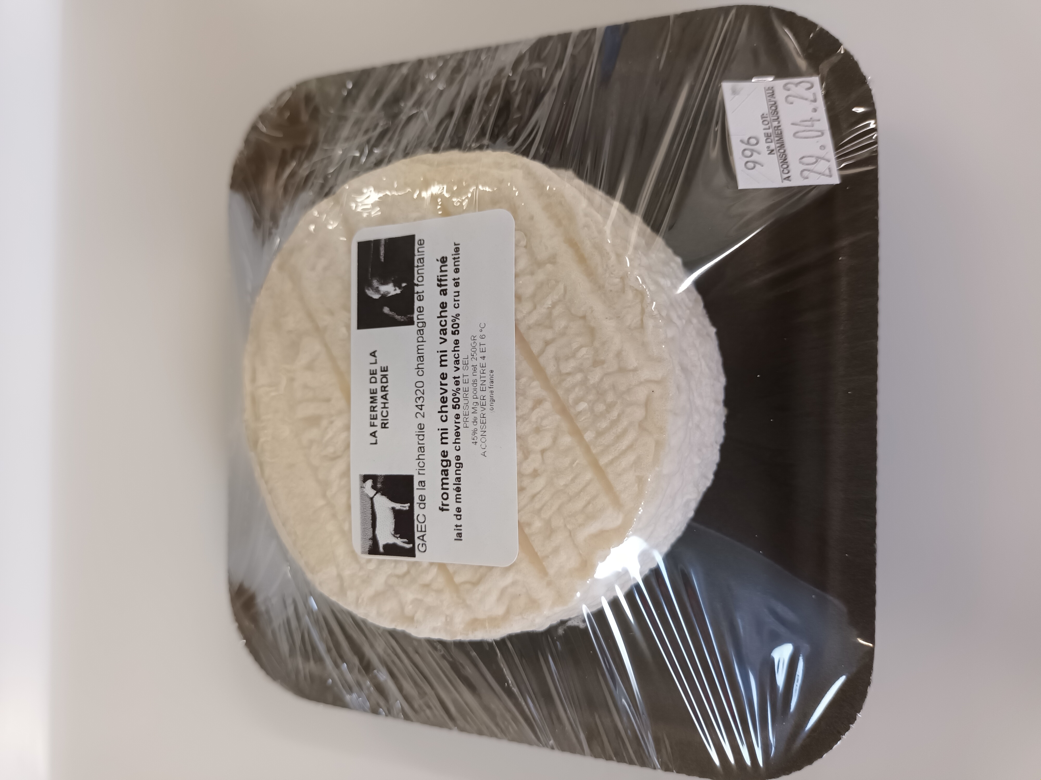 Mi chèvre mi vache affiné 250g