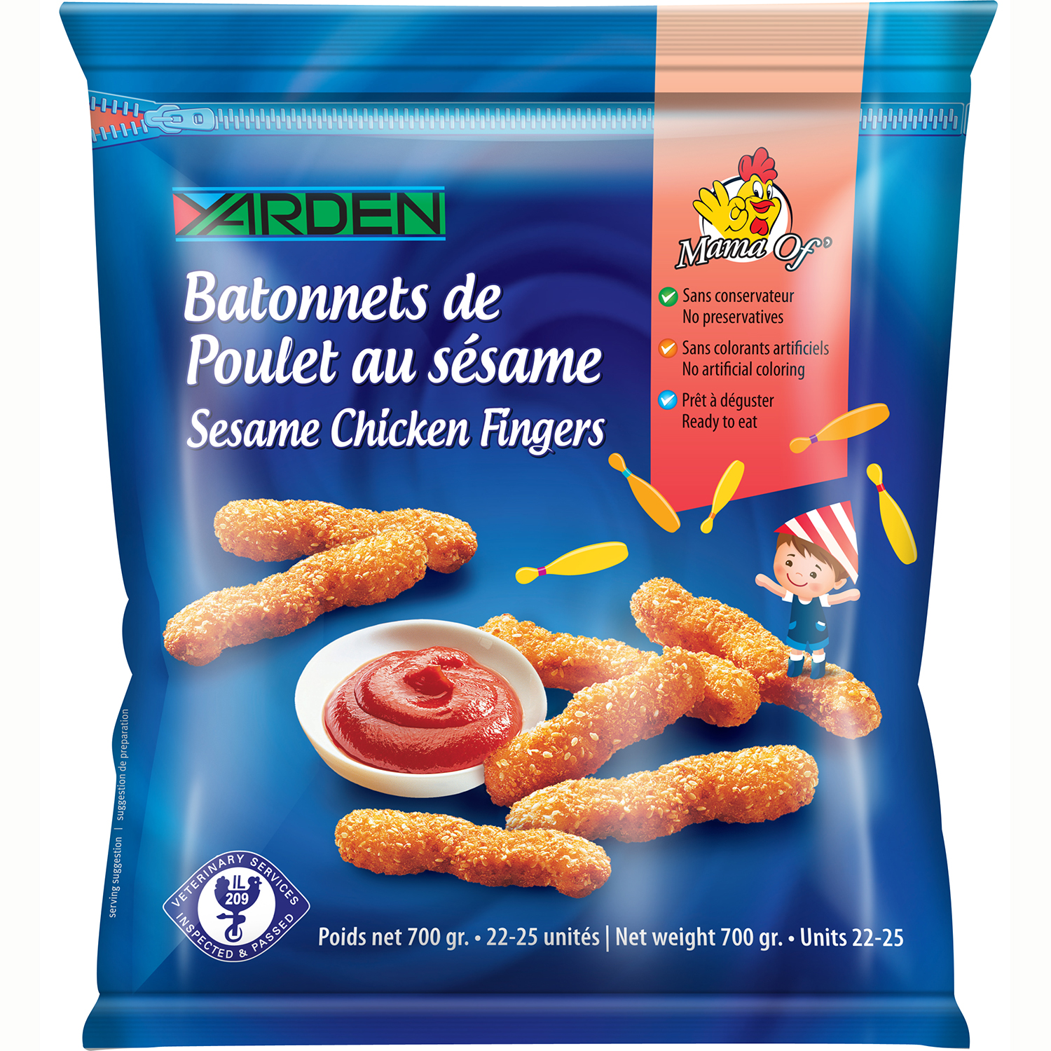 Batonnets de Poulet au sésame