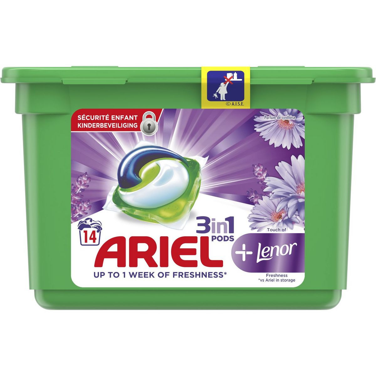 Ariel Lessive 14Pods 3 en1 Lenor