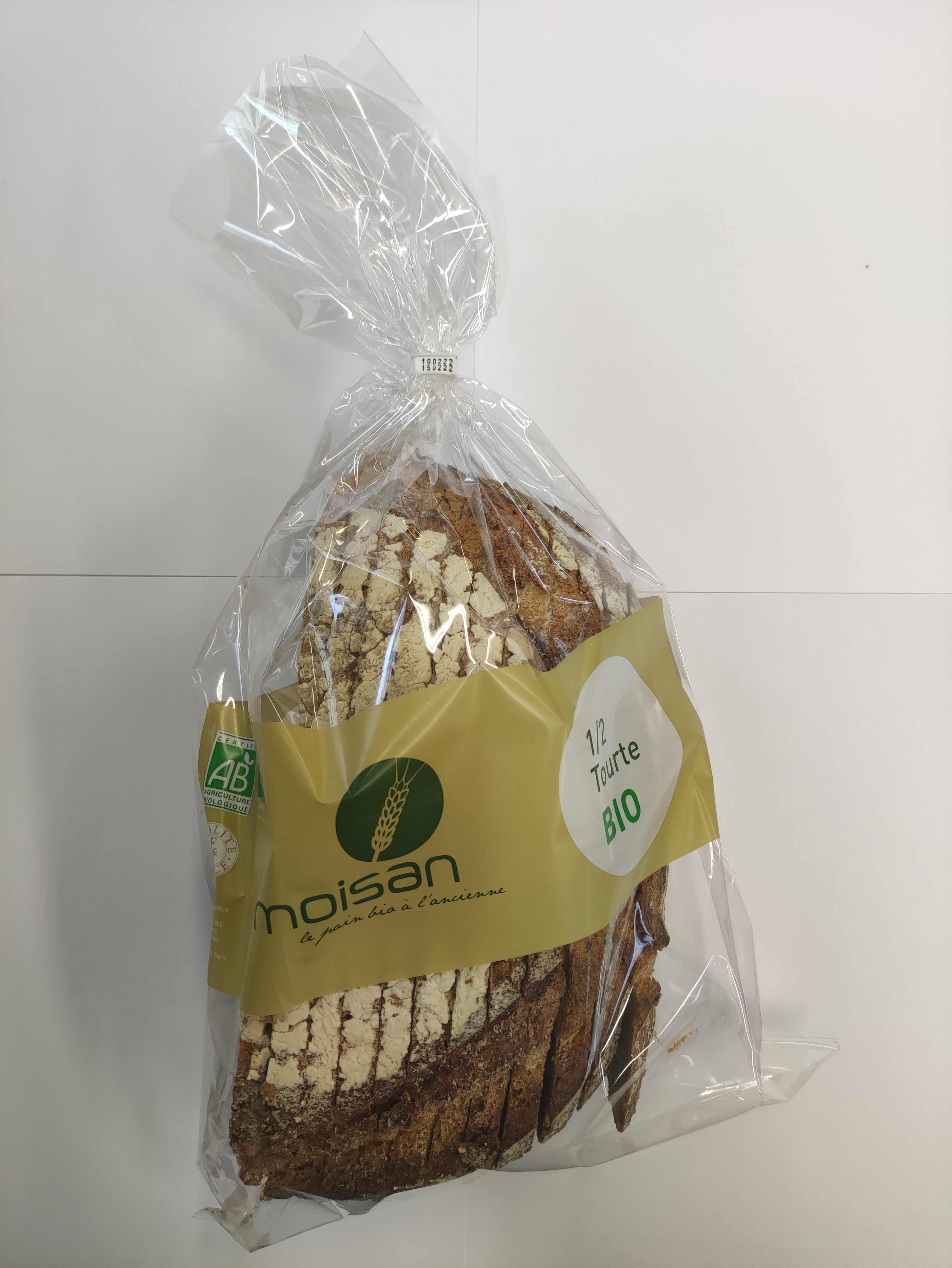 1/2 Tourte Bio Au Levain Tranche 850G Ls
