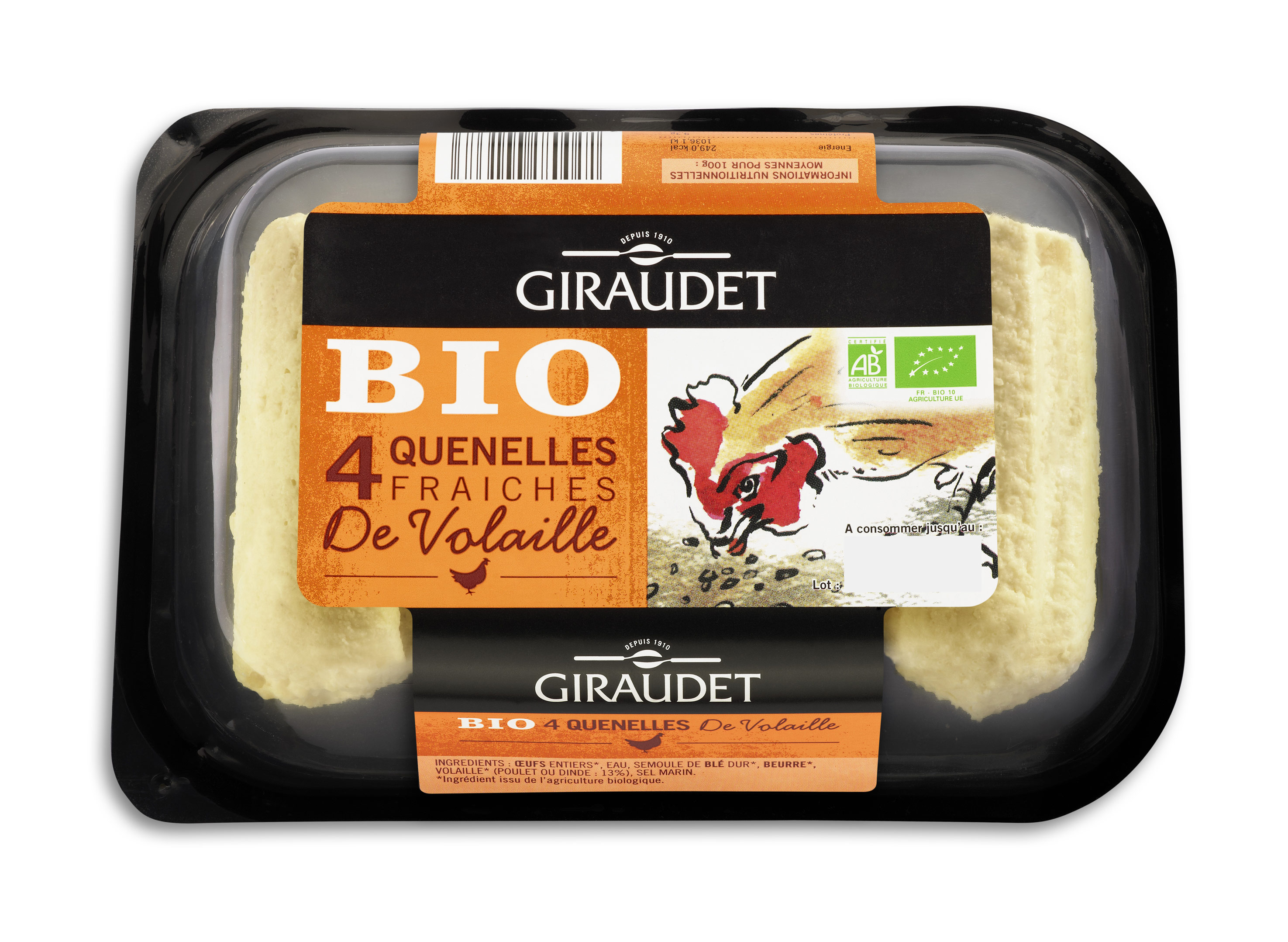 Quenelles 4x80g Volaille Bio