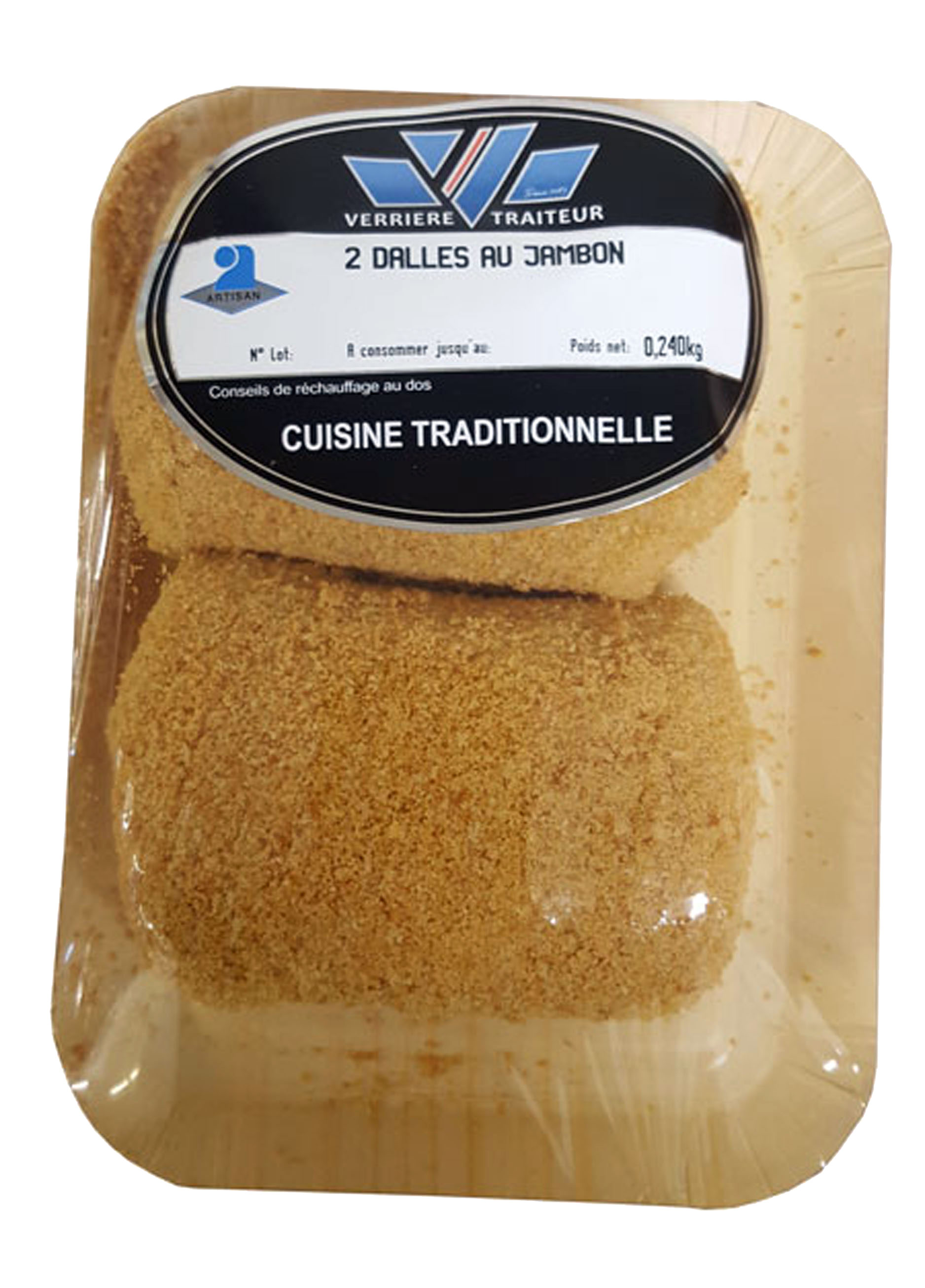 2 Dalles au jambon 240gr