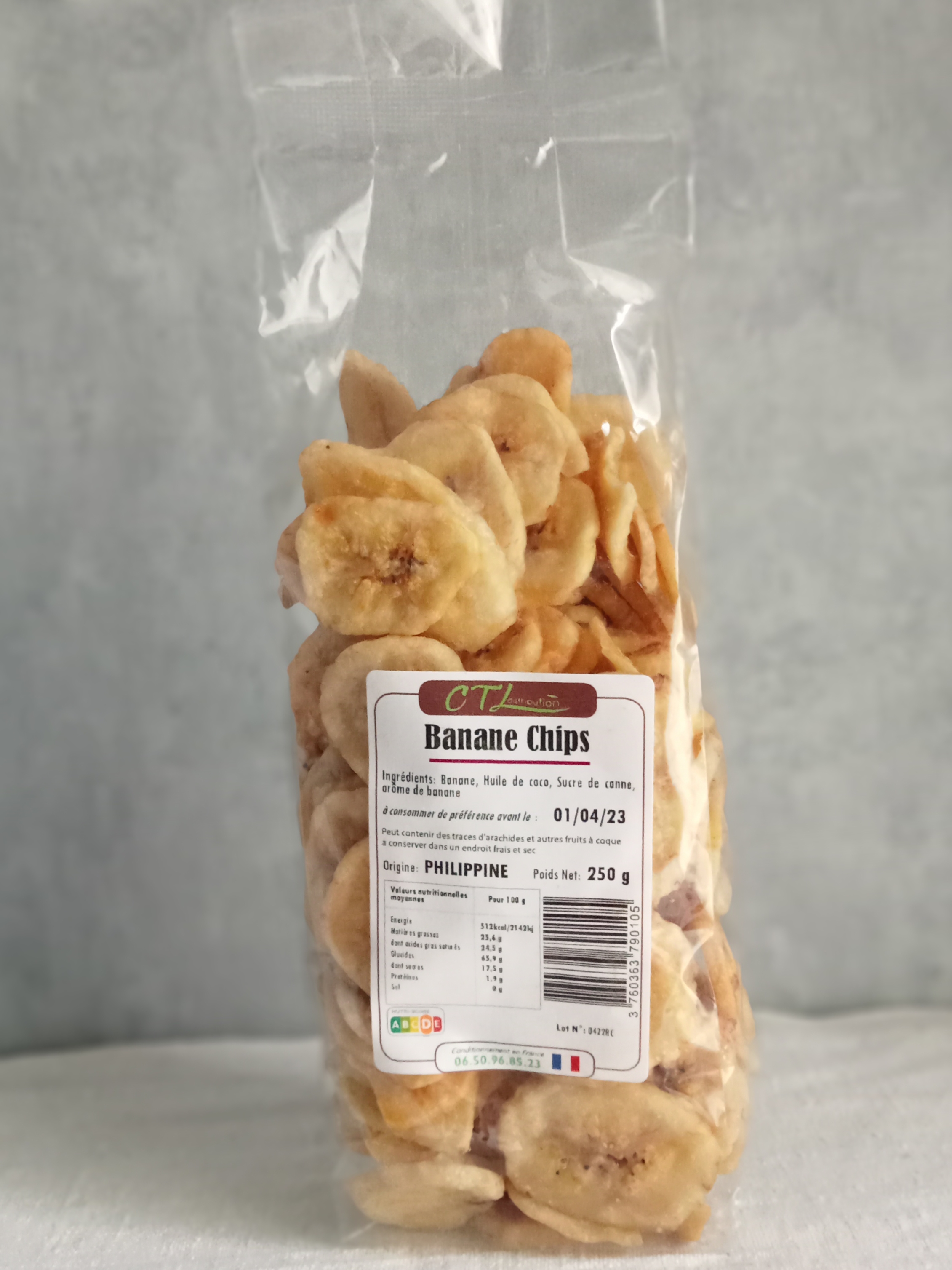 Banane chips - 250G