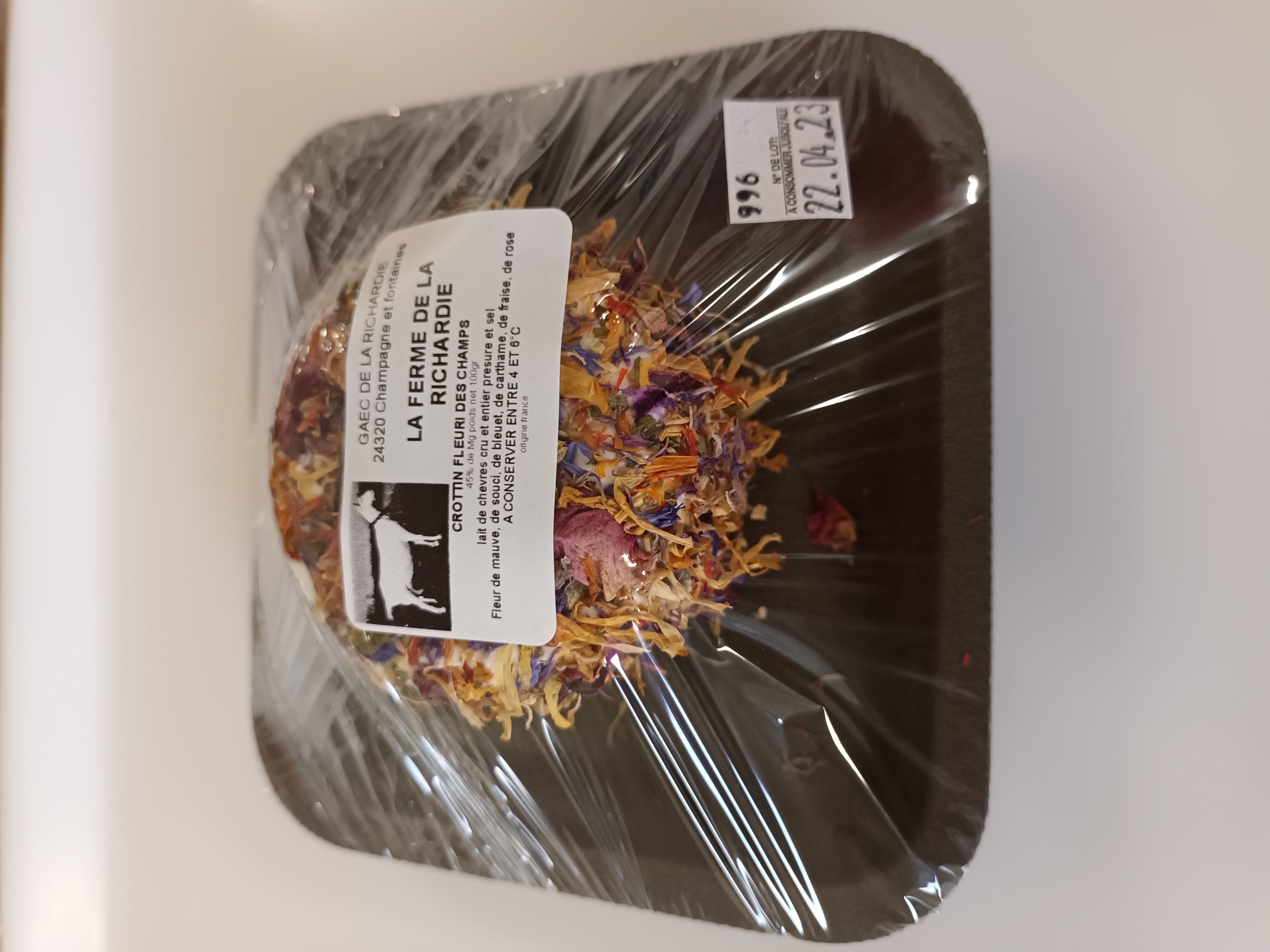 Crottin frais fleurs du jardin