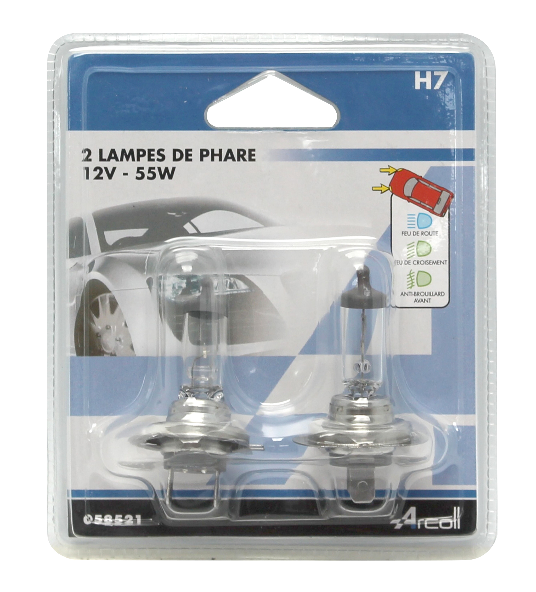 2 Lampes Iode H7