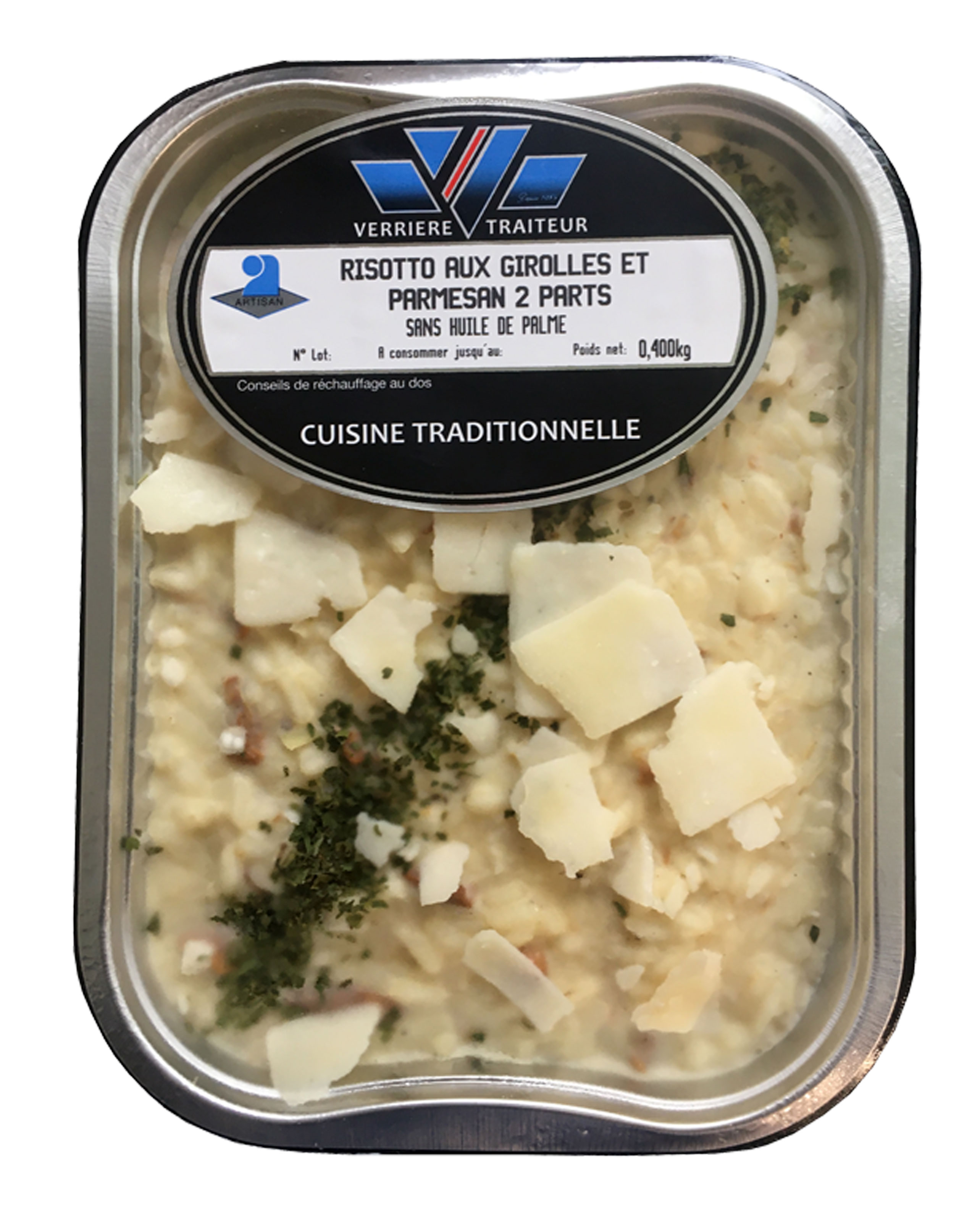 Risotto aux girolles et Parmesan 2 parts 400gr