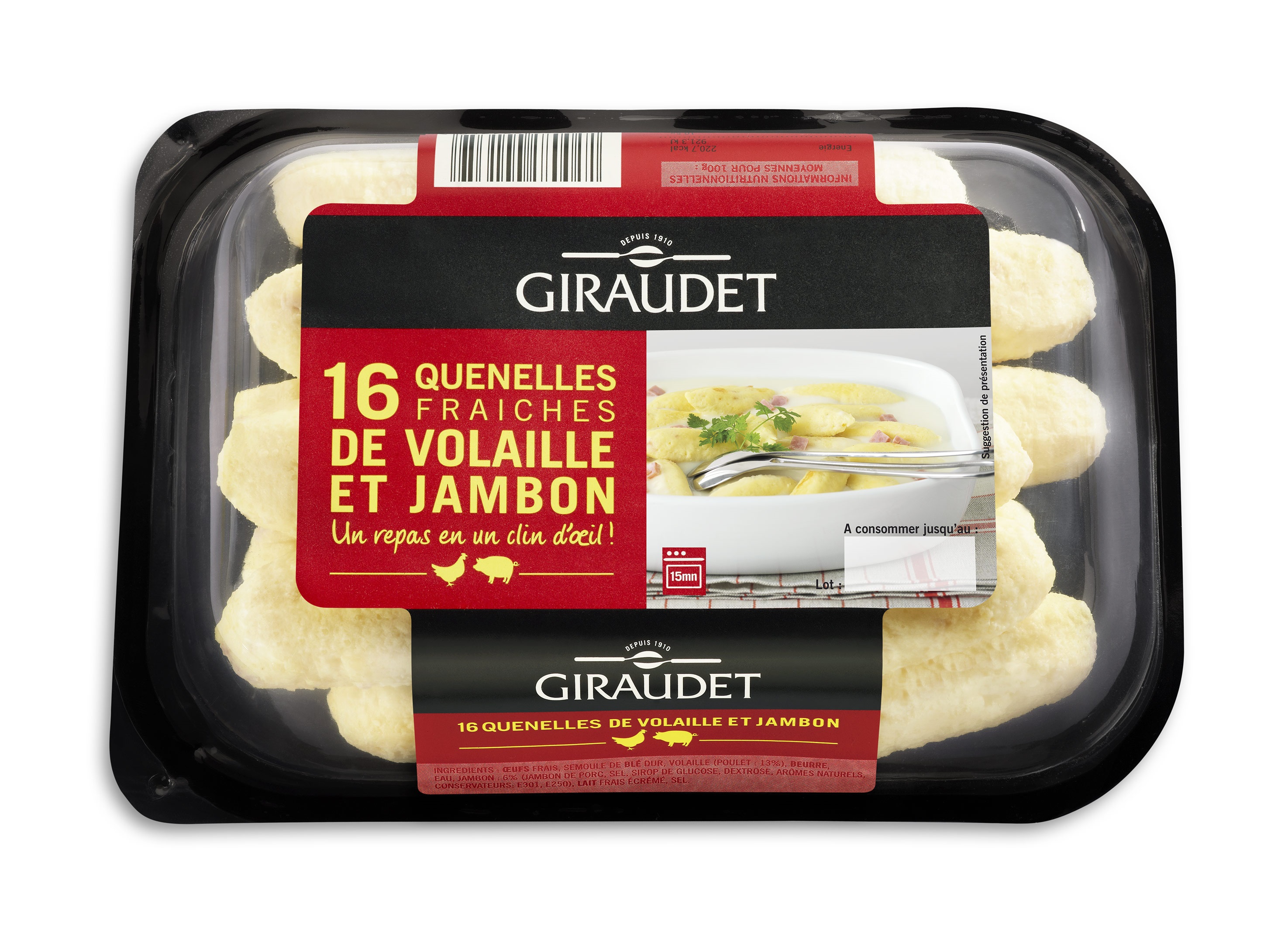 Quenelles Gir Vol/Jamb. 16X20G