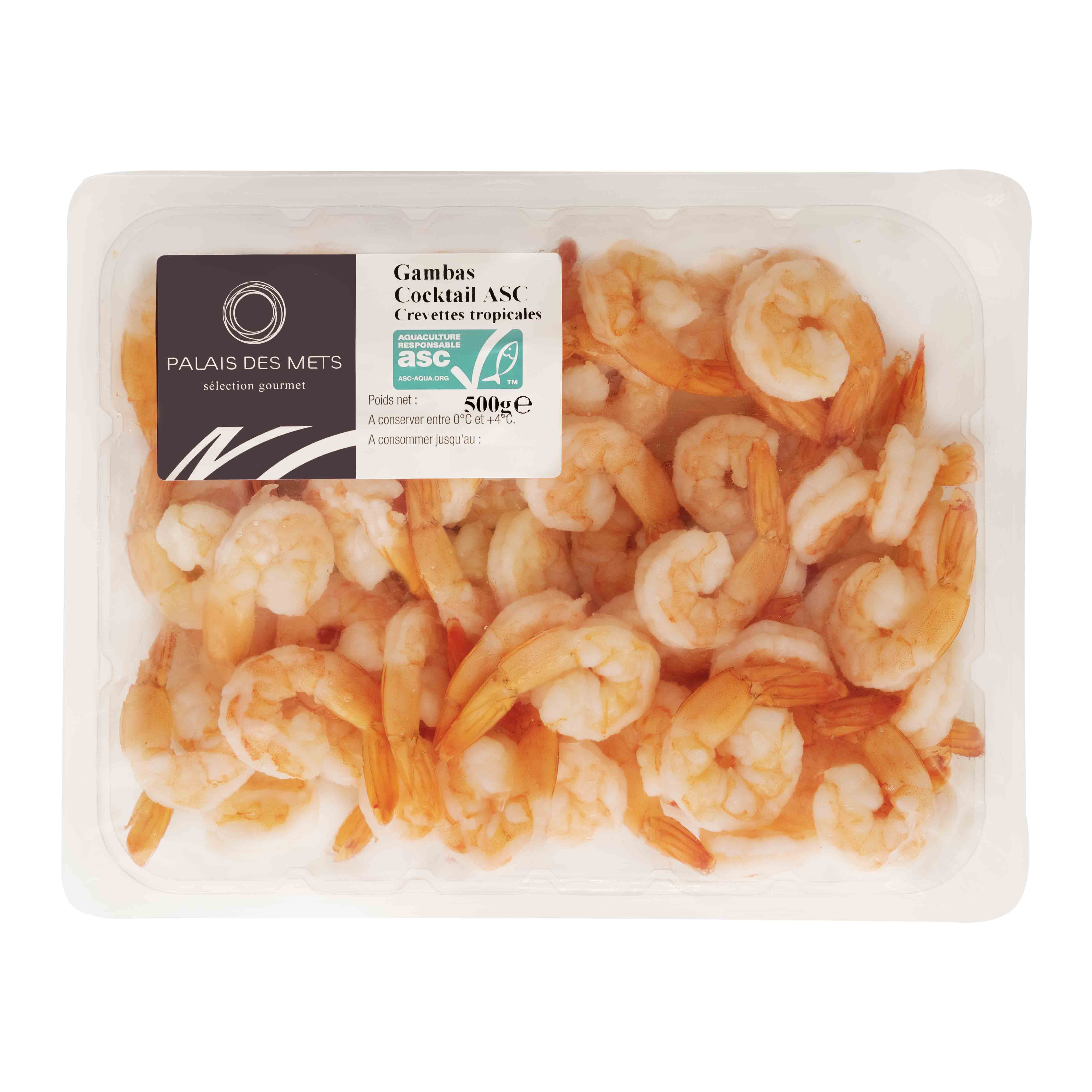 Gambas cocktail ASC 500g