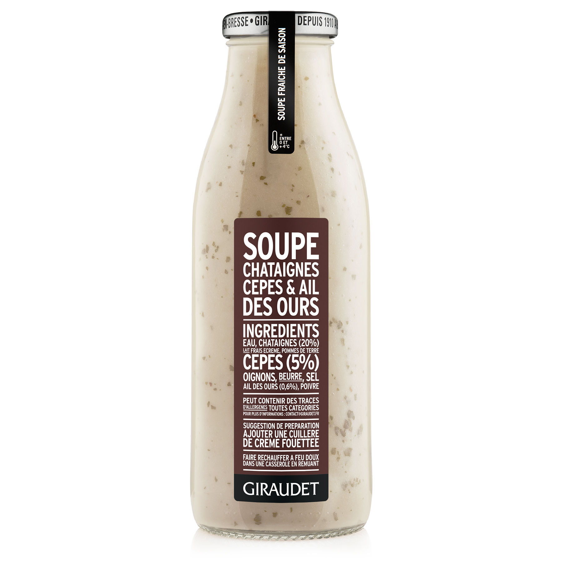 Soupe Chataignes Cepes Ail 50Cl