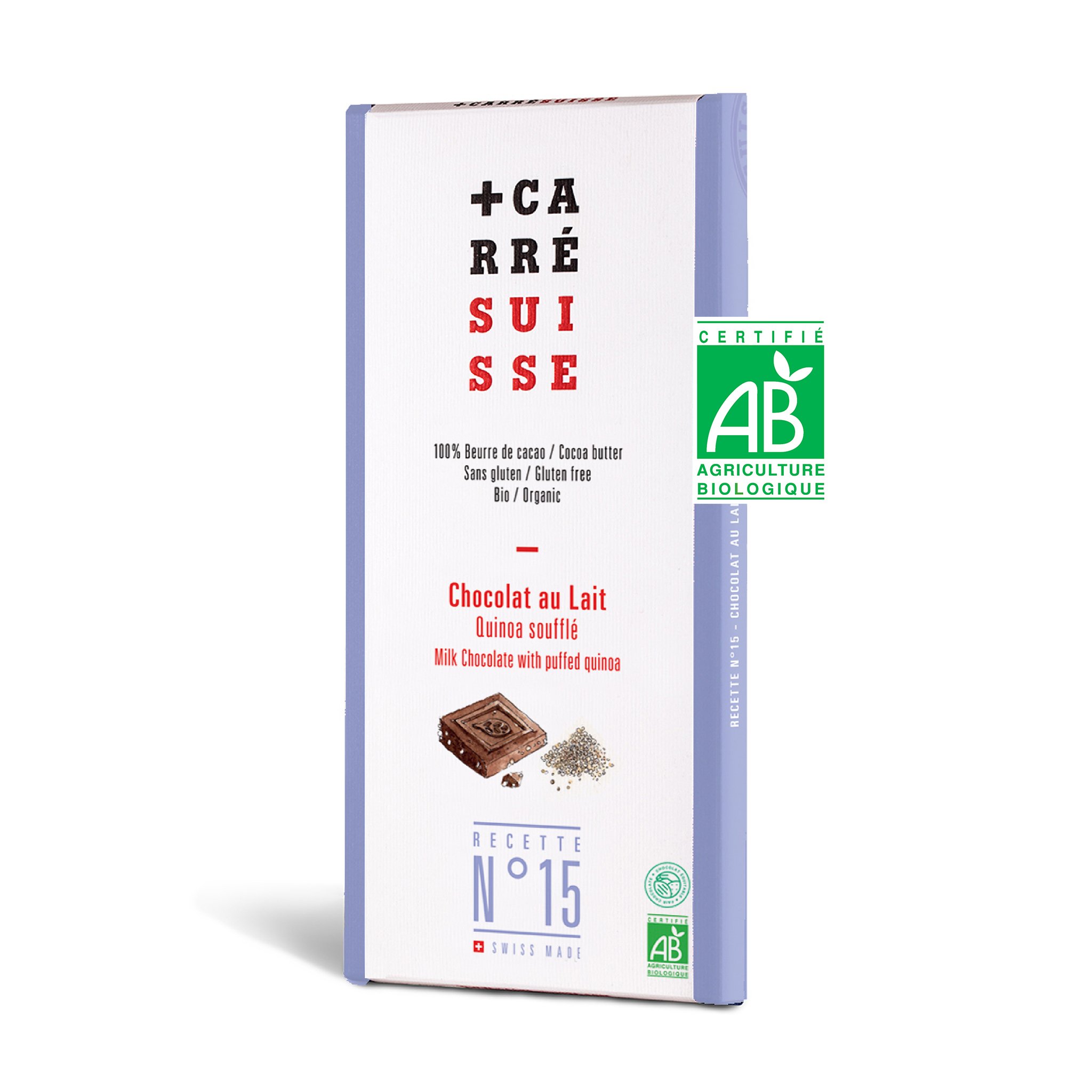 Tablette Lait 100g Quinoa soufflé