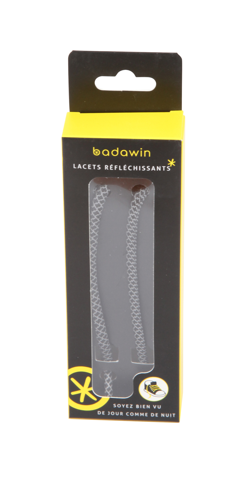 Lacets Refl. Noir 120 Cm