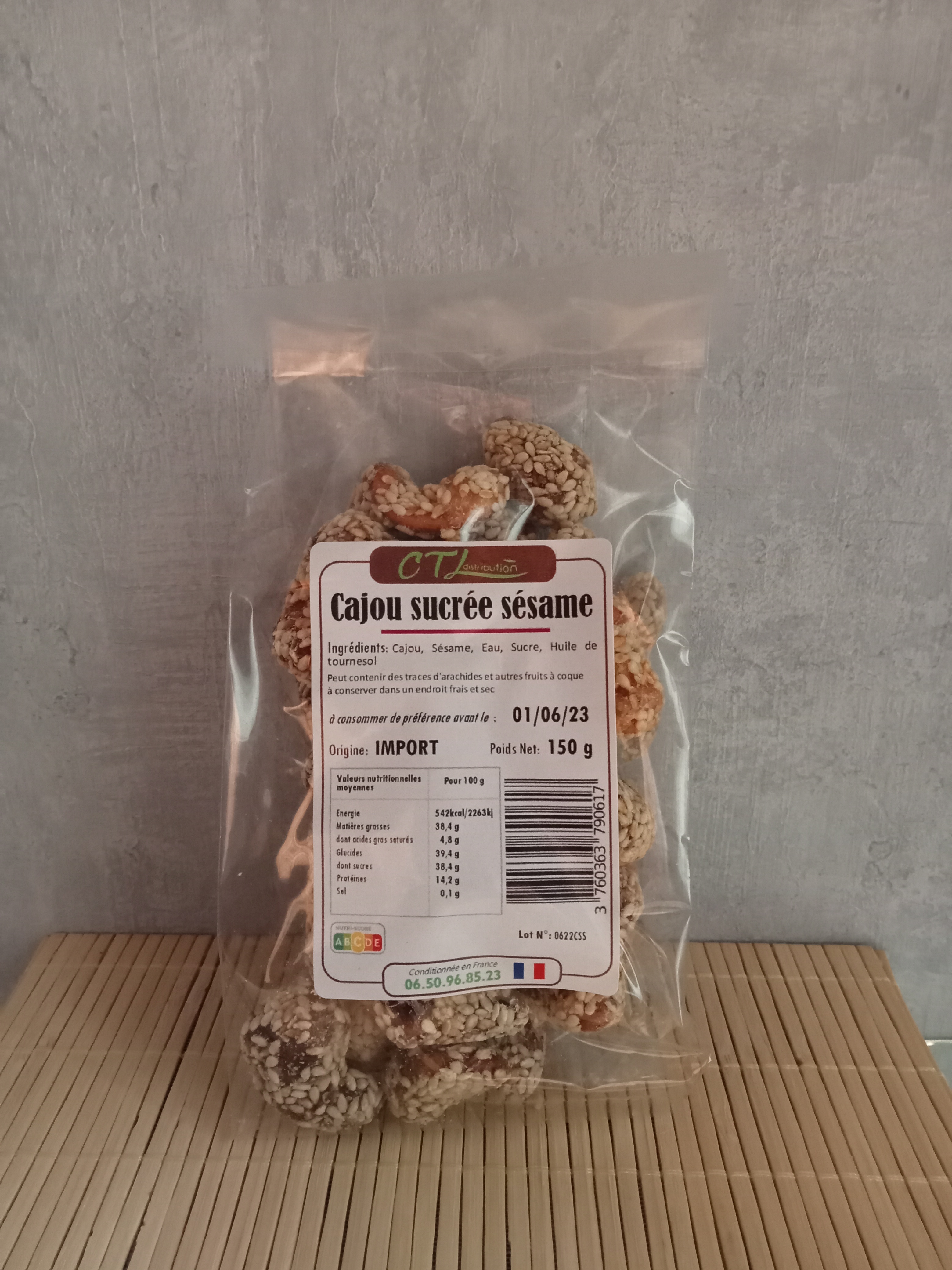 Cajou sucree sesame - 150G