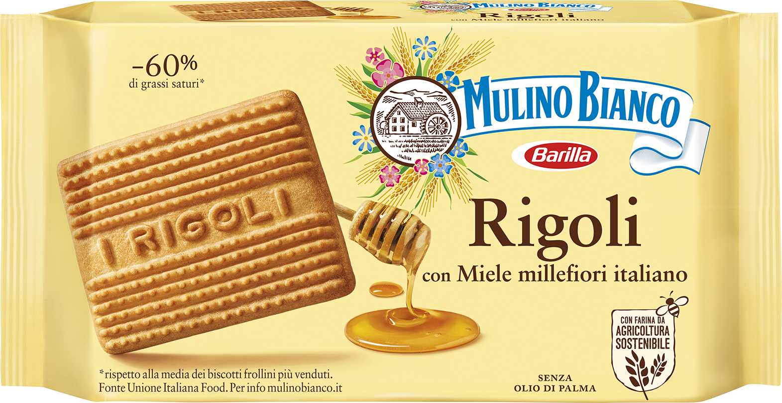 Mulino Bianco Biscuits Rigoli 400 G
