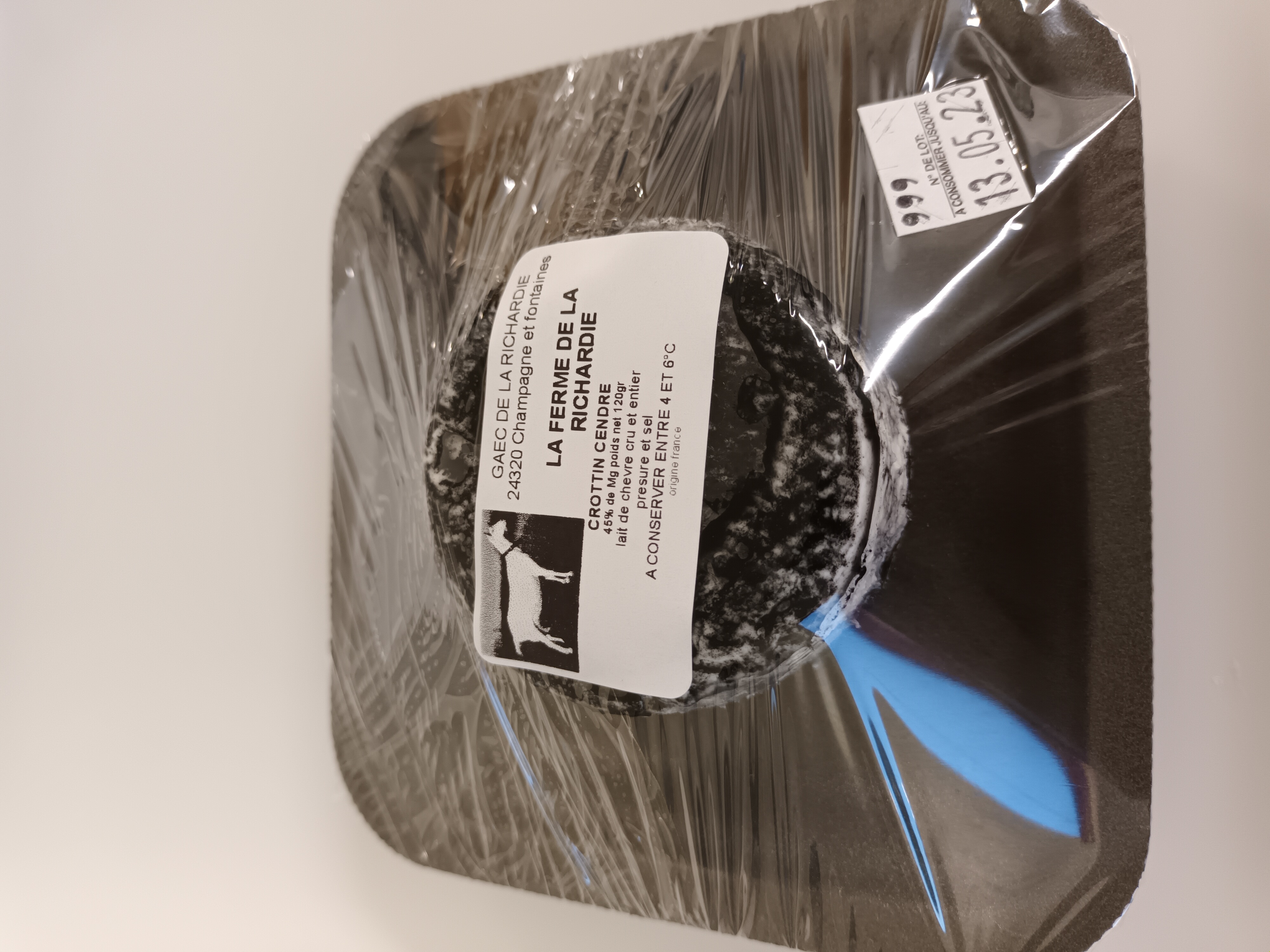 Crottin cendré 120g