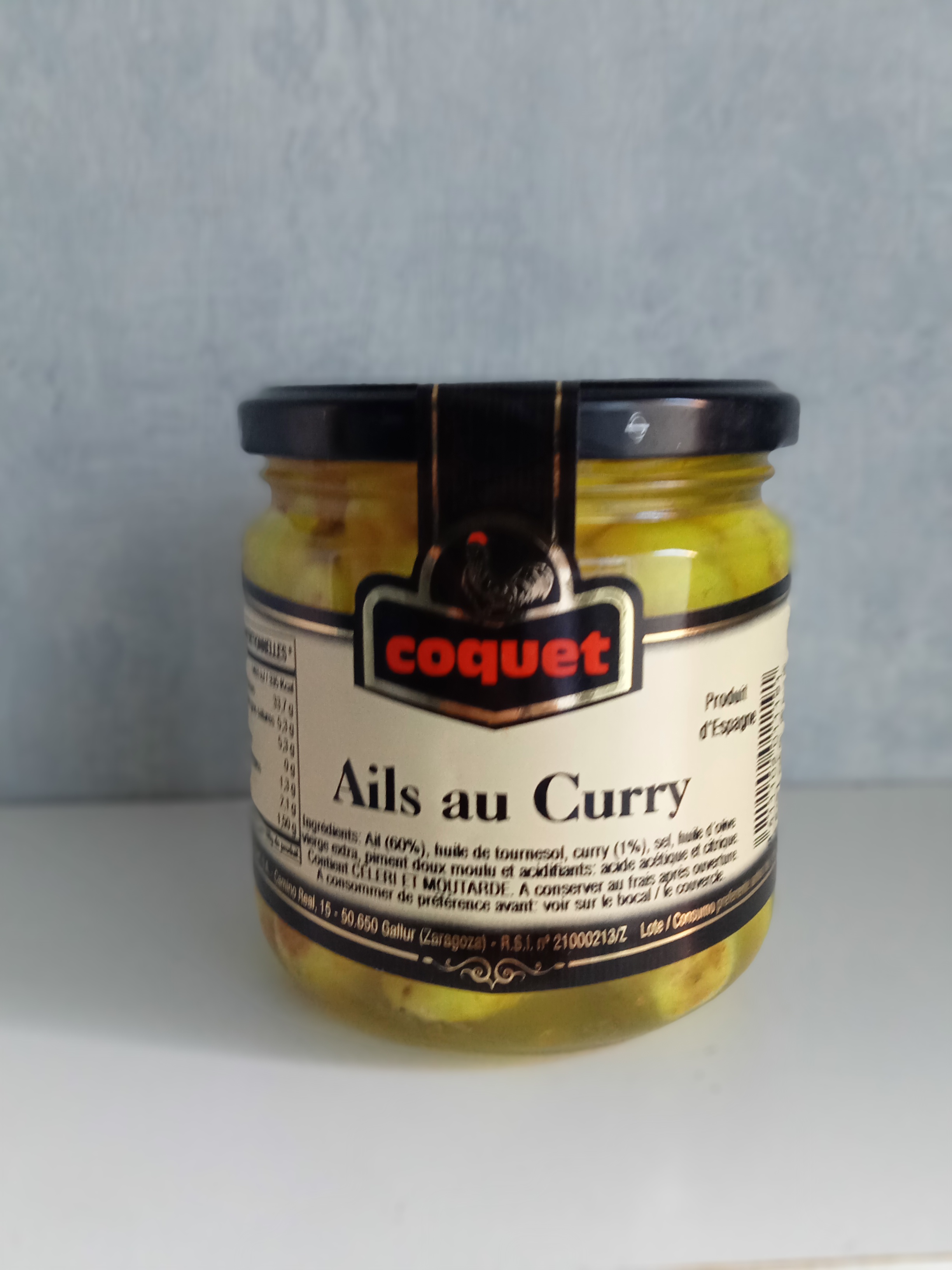 Ail avec curry bocal - 195G