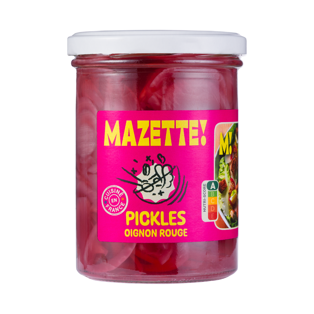 Pickles bio oignon rouge 380g