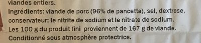 Bacon tranches 80g