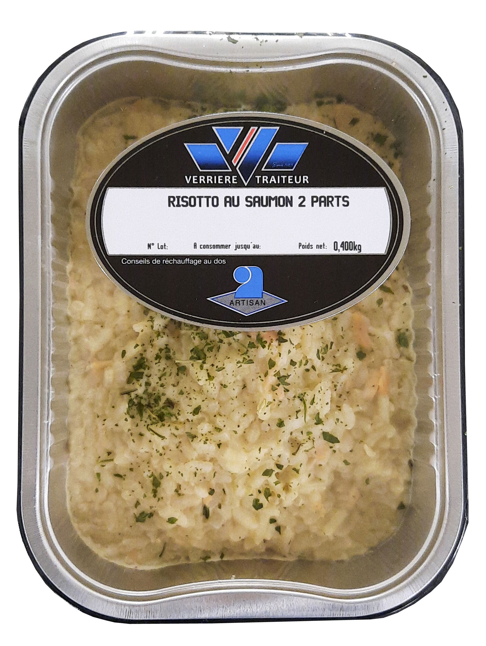Risotto au saumon 2 parts 400gr
