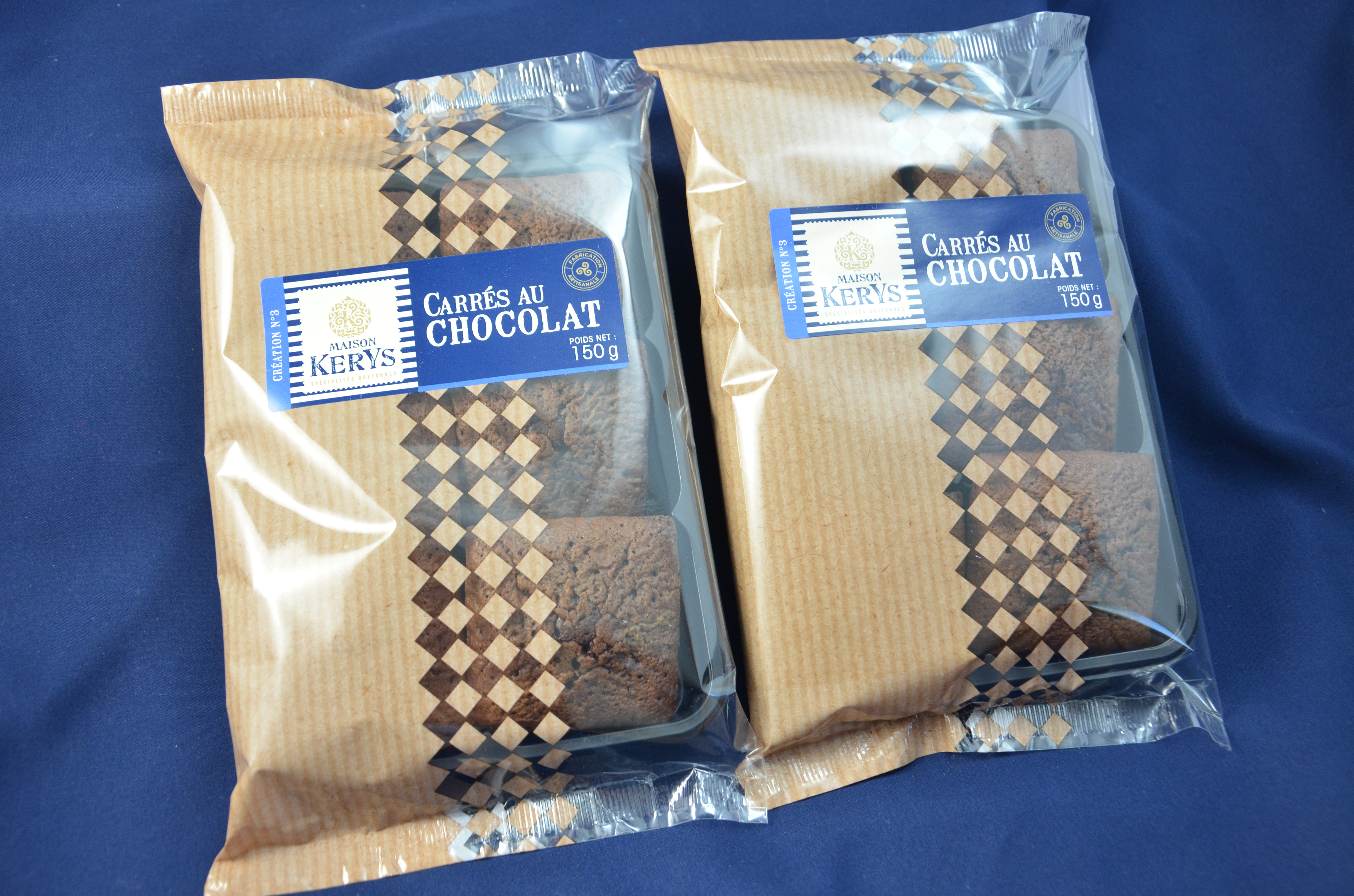 Carres au Chocolat : barquette de 6