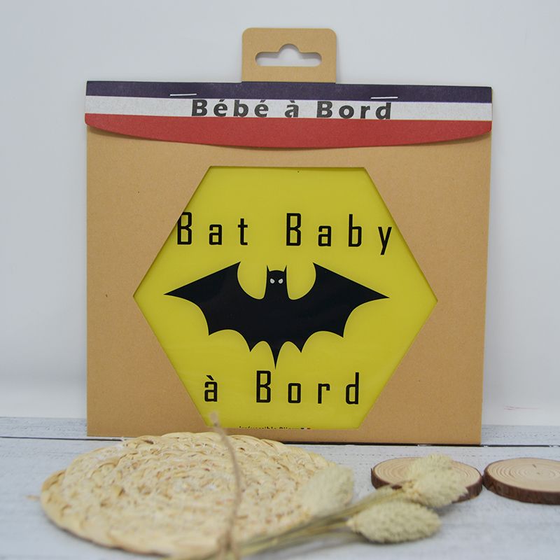 Adhésif Bébé à Bord ultra-résistant - Bat baby (réf A009)