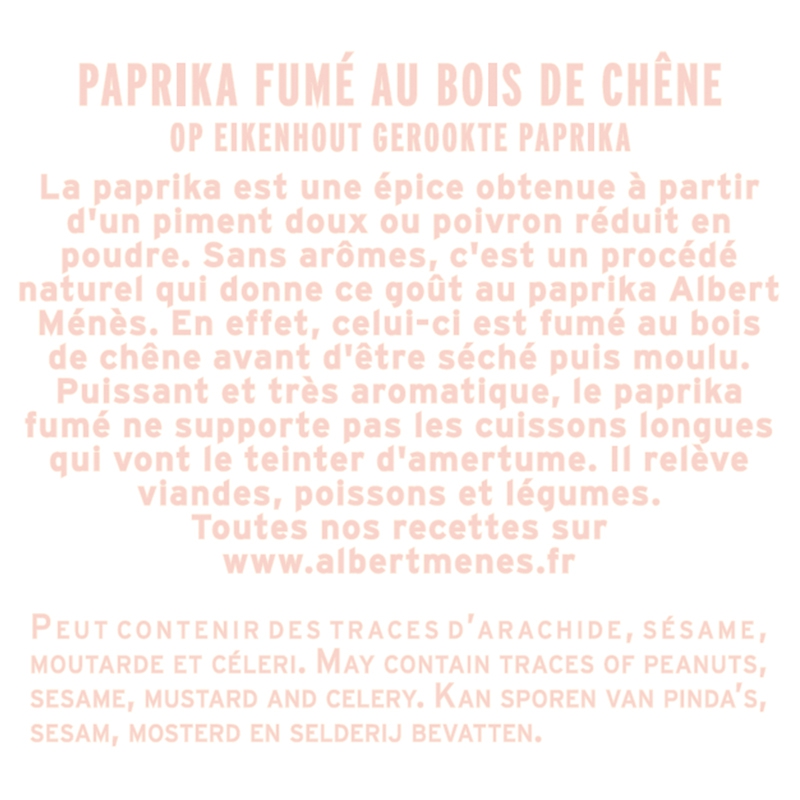 Paprika Fumé au Bois de Chêne 75 g