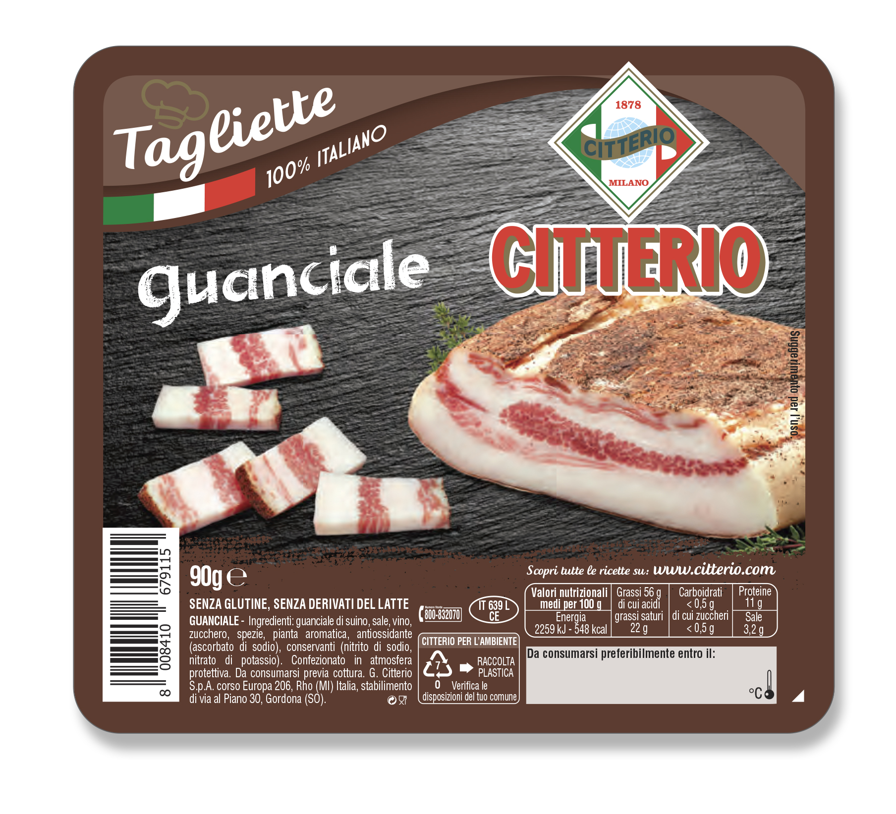 Tagliette Guanciale