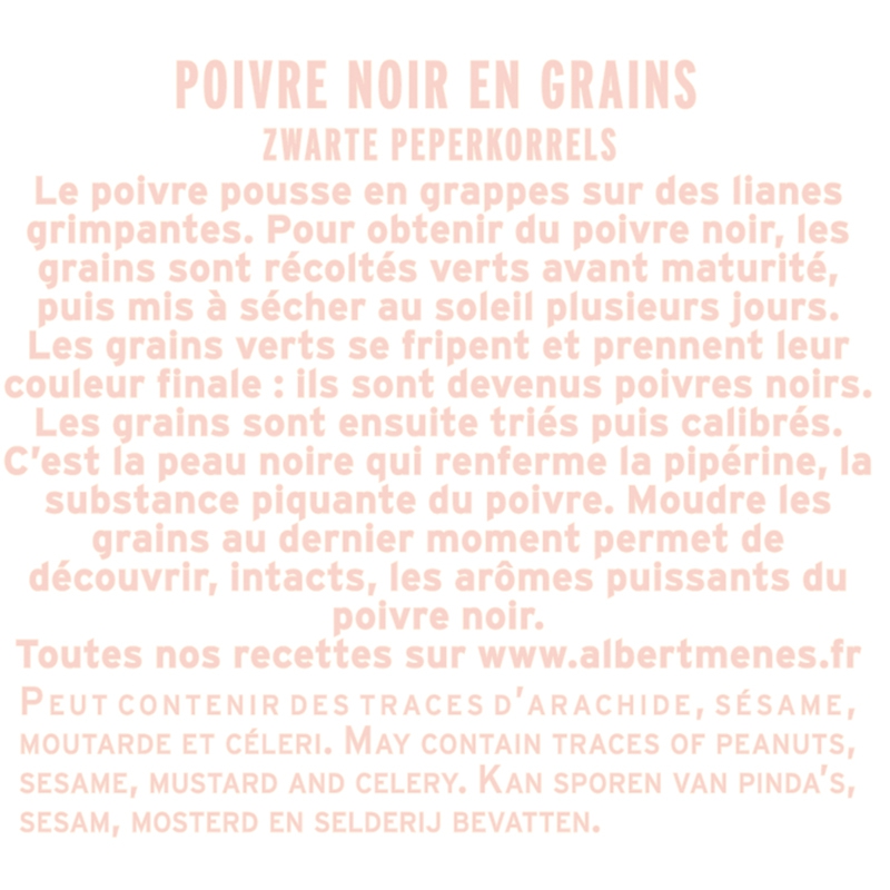 Poivre Noir en Grains 75 g