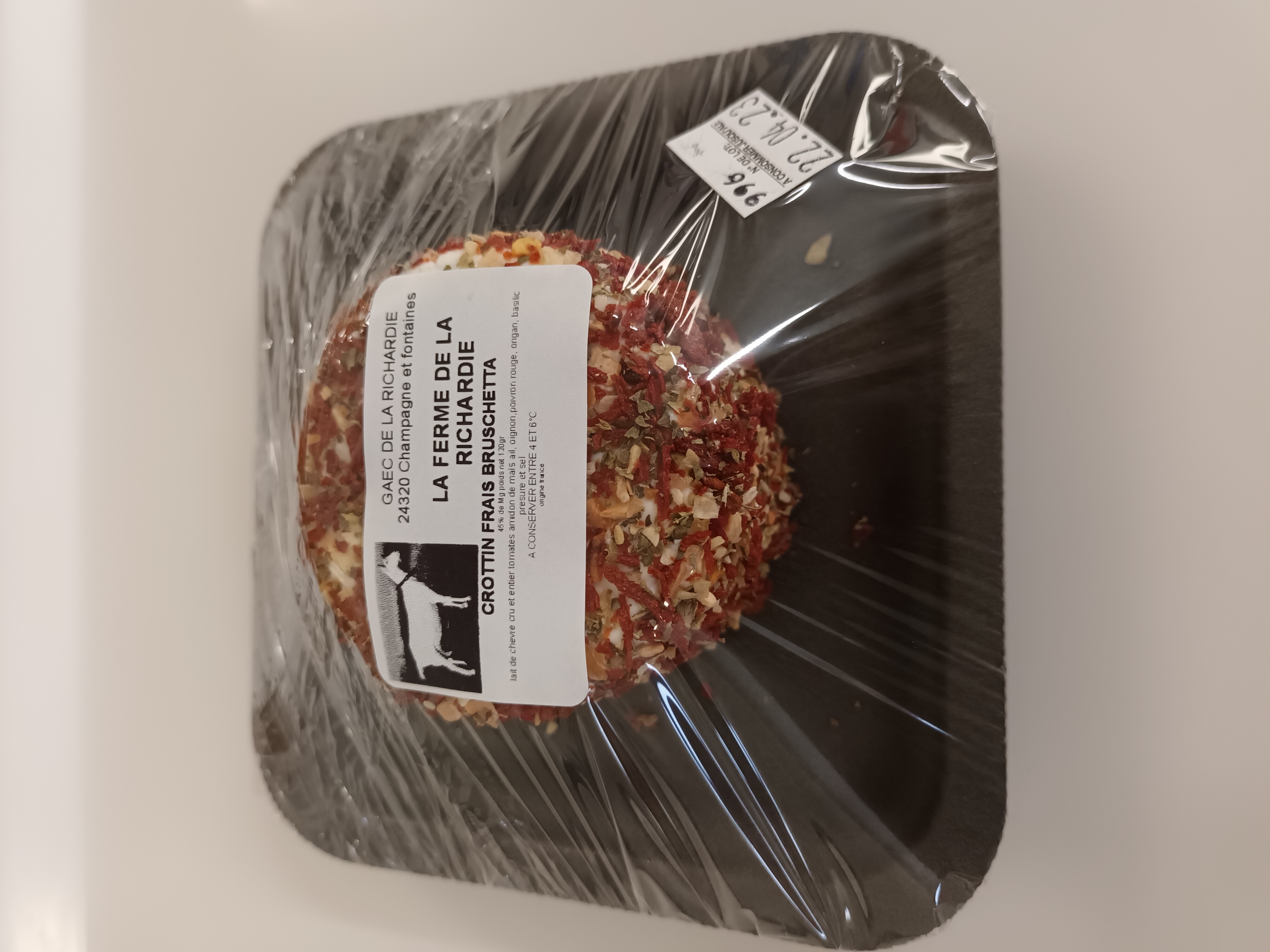 Crottin frais bruschetta 120g