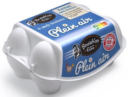 Boite de 6 œufs plein air