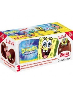 Oeuf Choco Bob L'Eponge Pack De 3 (8004735030648)
