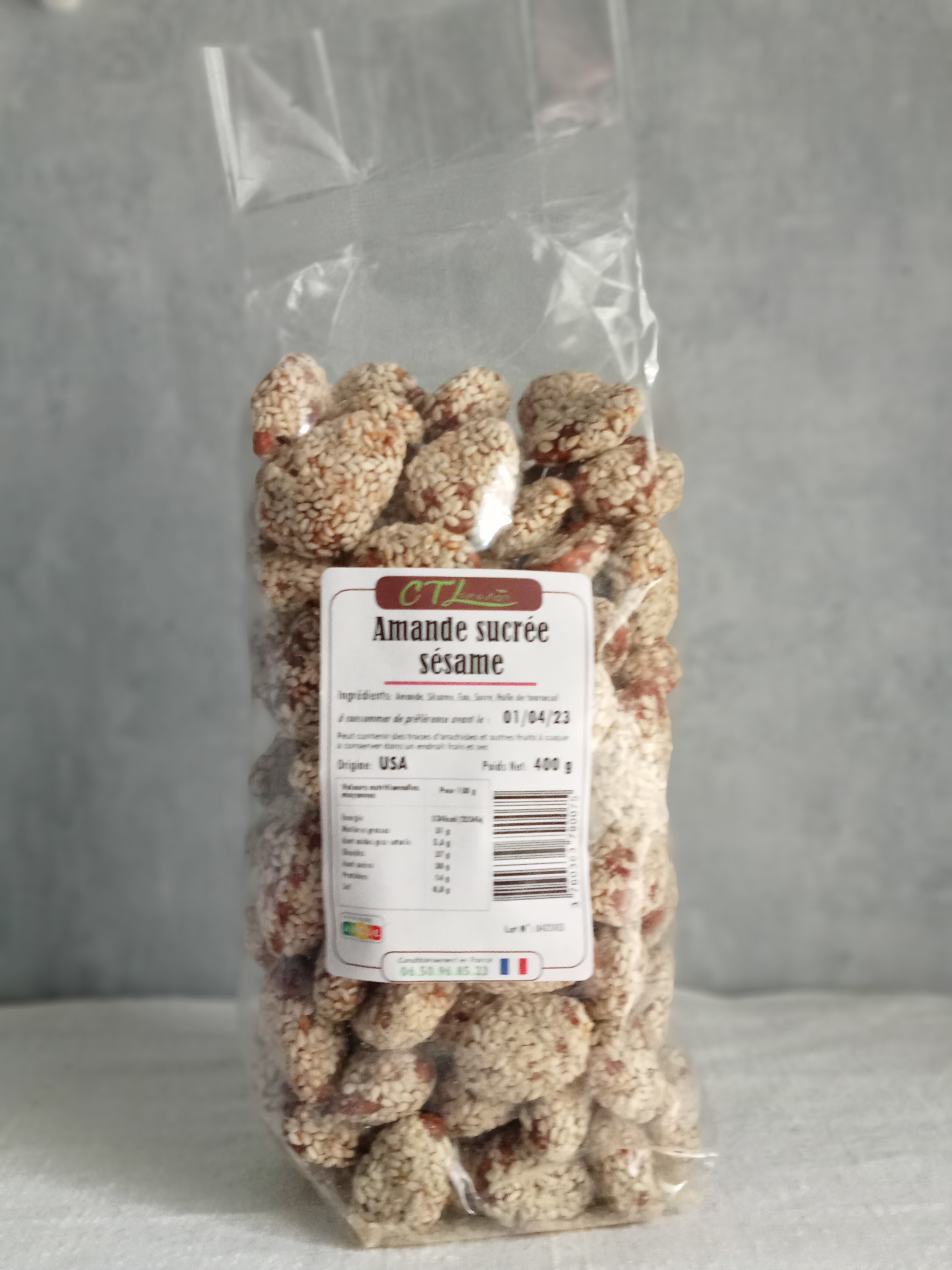 Amande sucree sesame - 400G