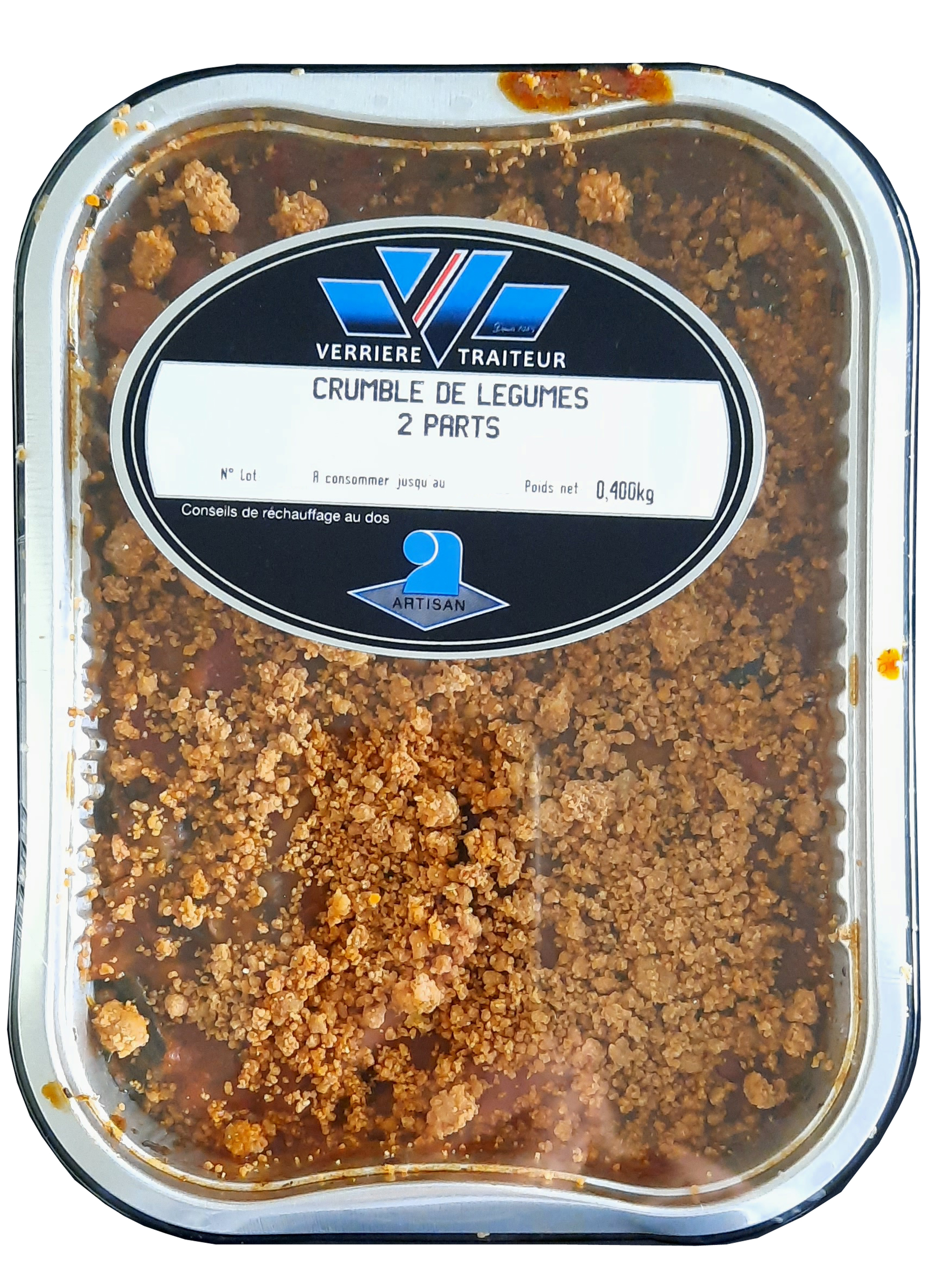 Crumble de légumes 2 parts 400gr
