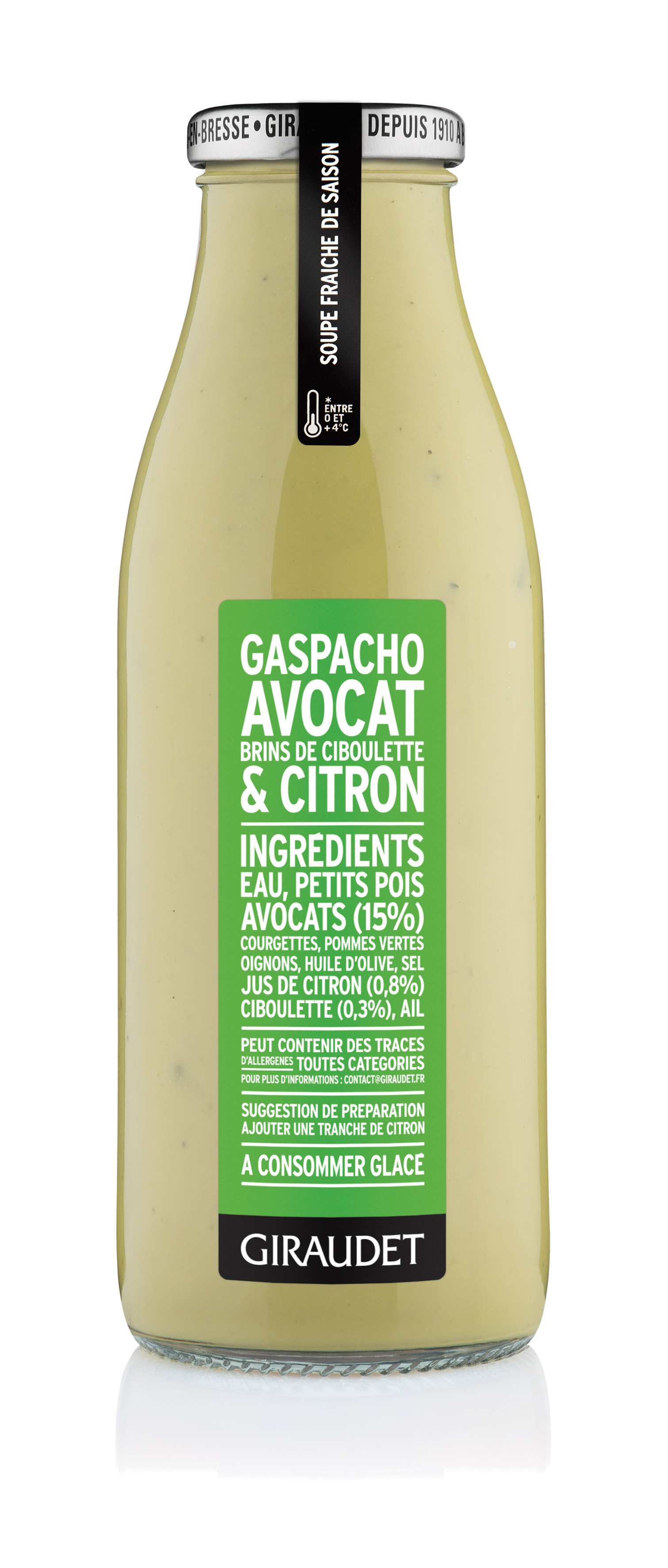 Soupe Gaspacho Avocat Et Ciboulette 50Cl