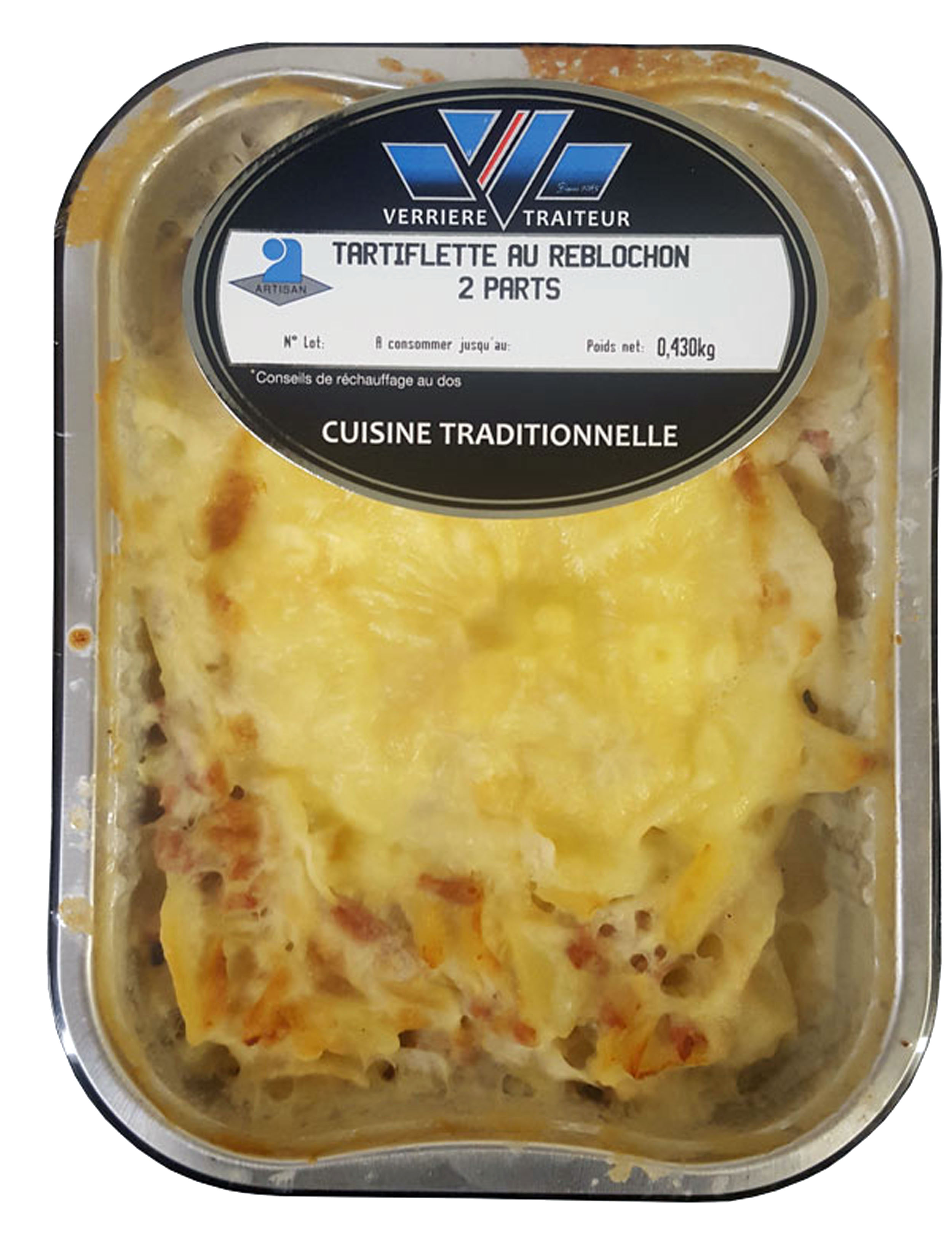 Tartiflette au reblochon 2 parts 430gr