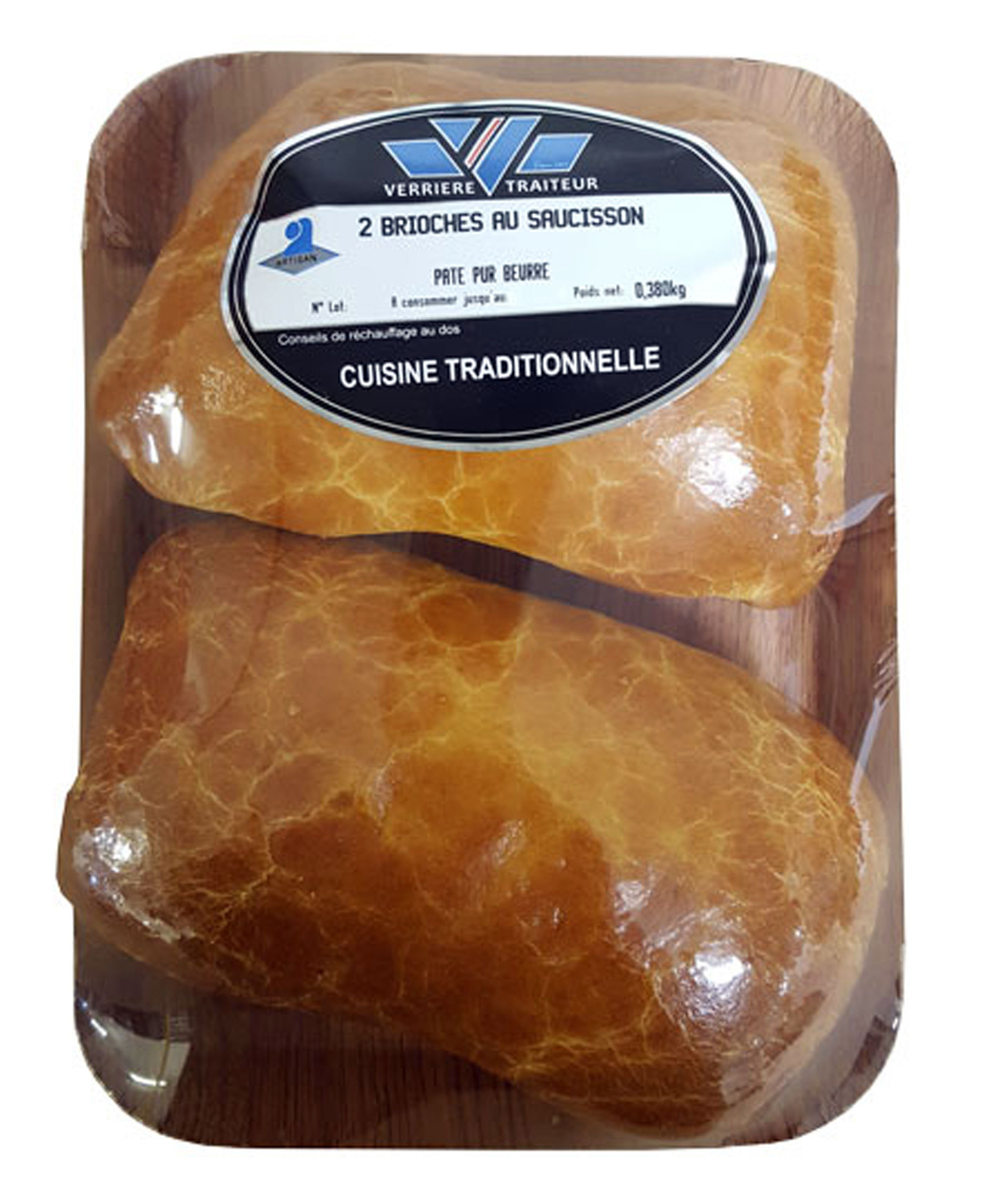 2 Brioches au saucisson 380gr