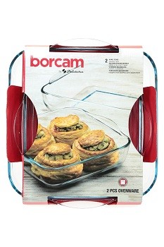 Plat à four Borcam Carrée 2Pcs
