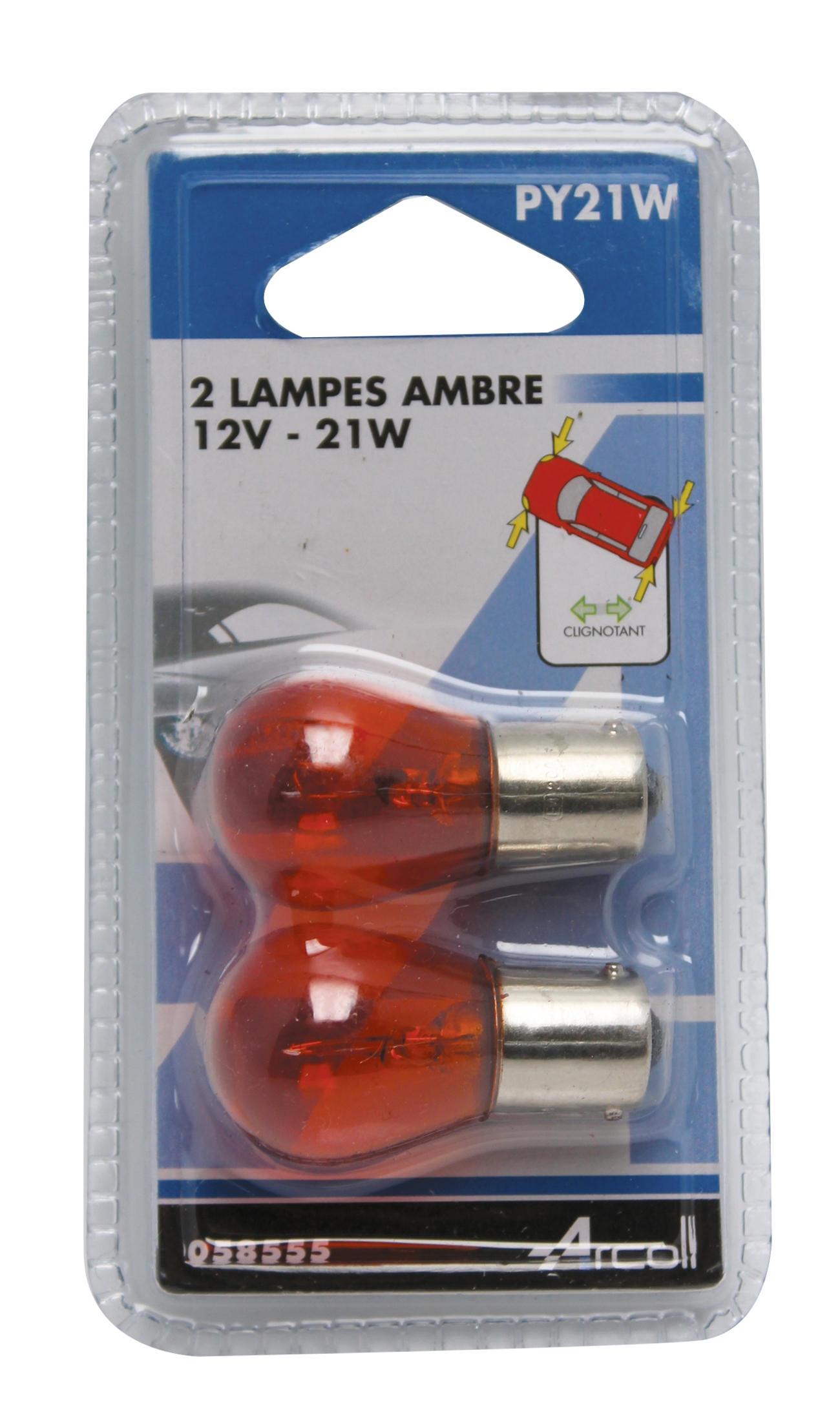 2 Lampes Ambre Py21W